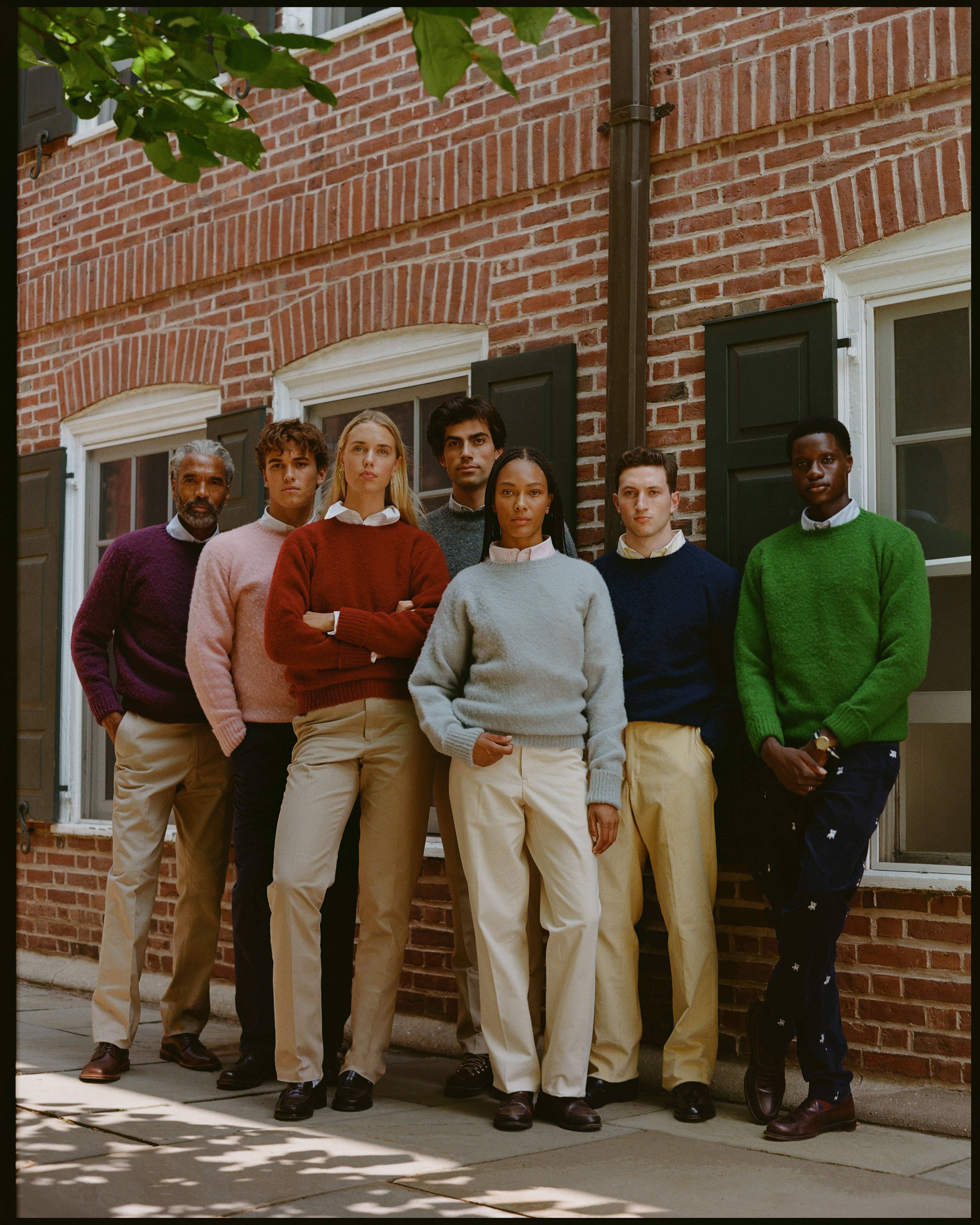 Made-in-Scotland China Blue Shaggy Dog Sweater - Classic Fit