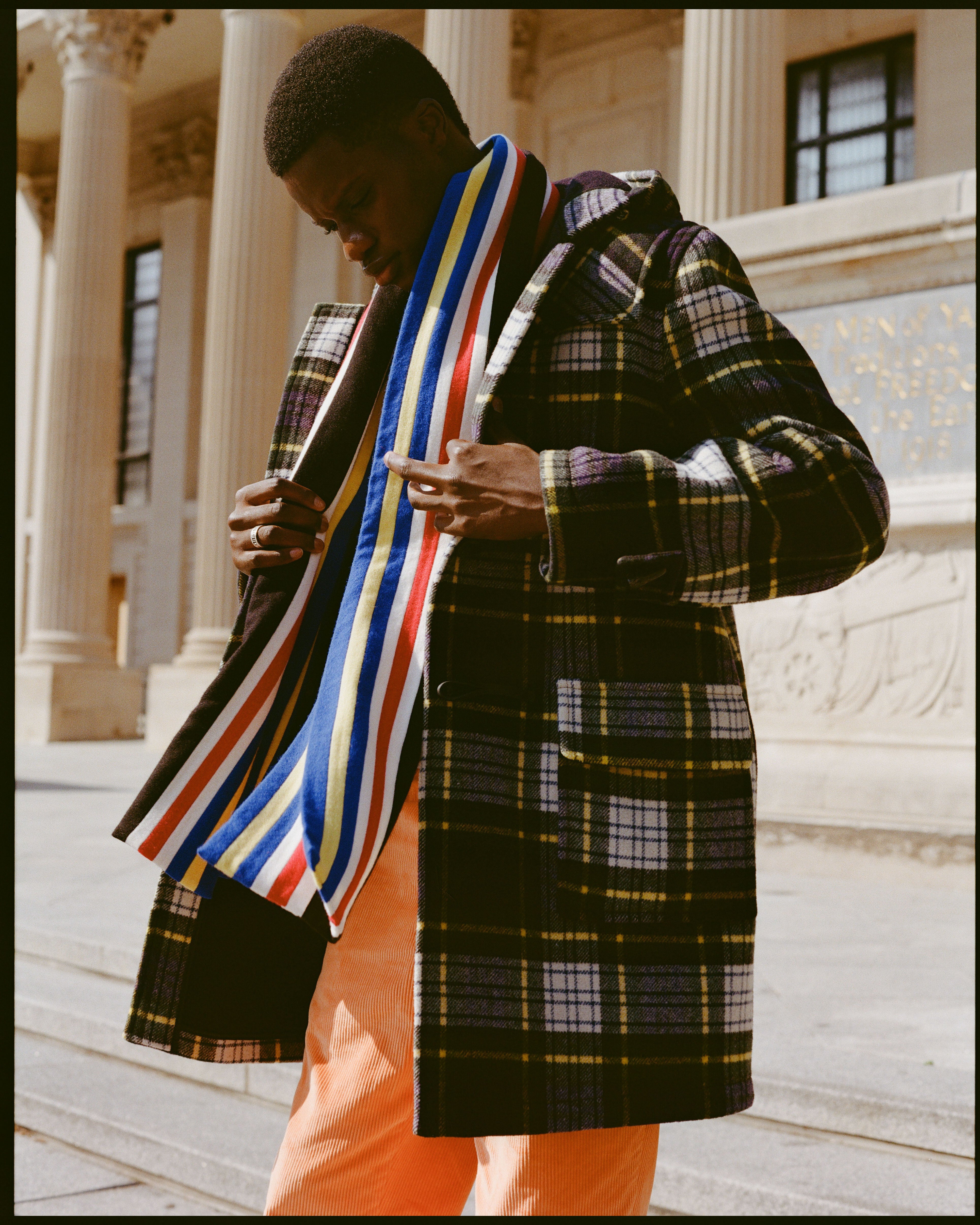 Made-in-England Dress Gordon Tartan Classic Morris Duffle Coat