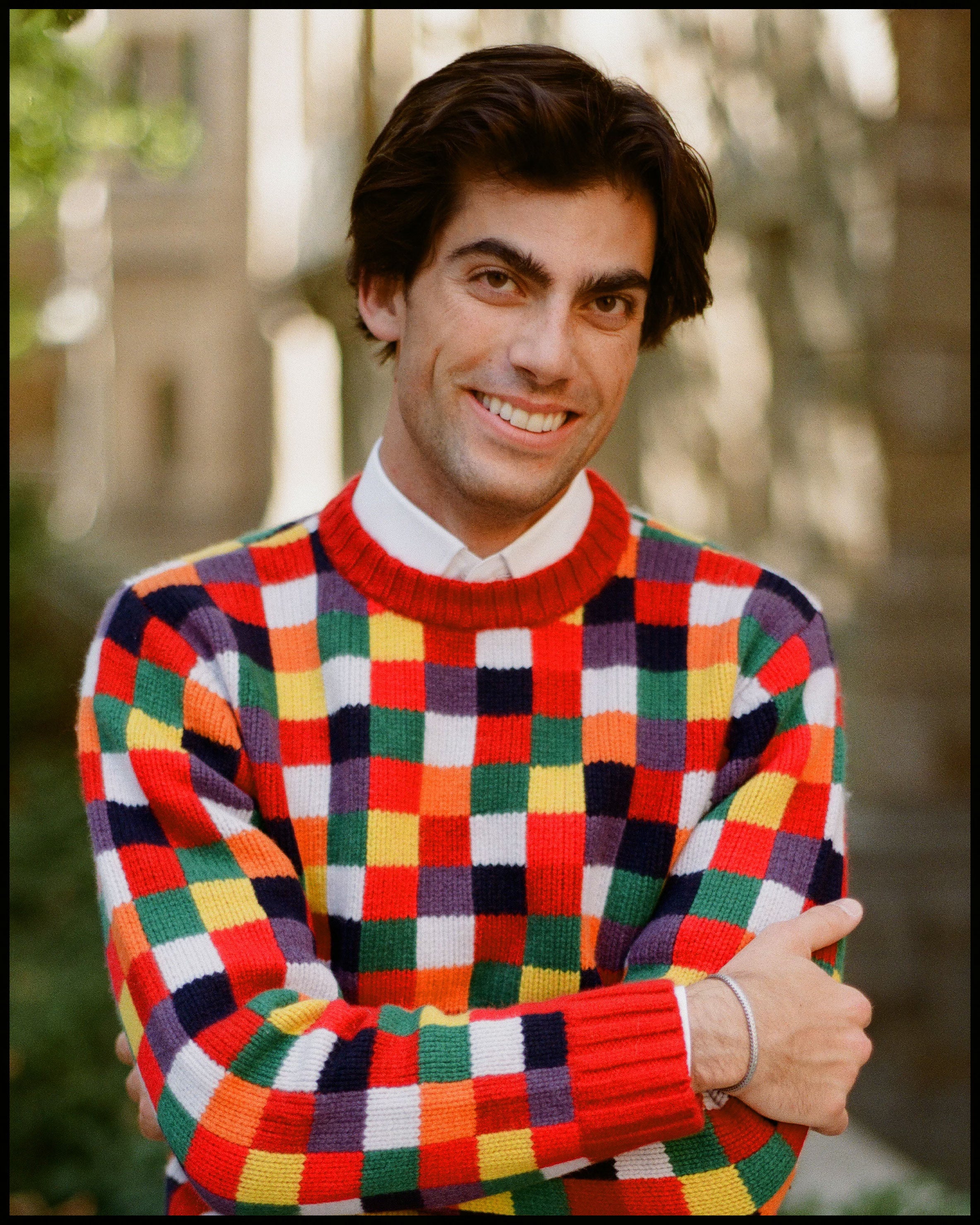 Patchwork Wool Sweater