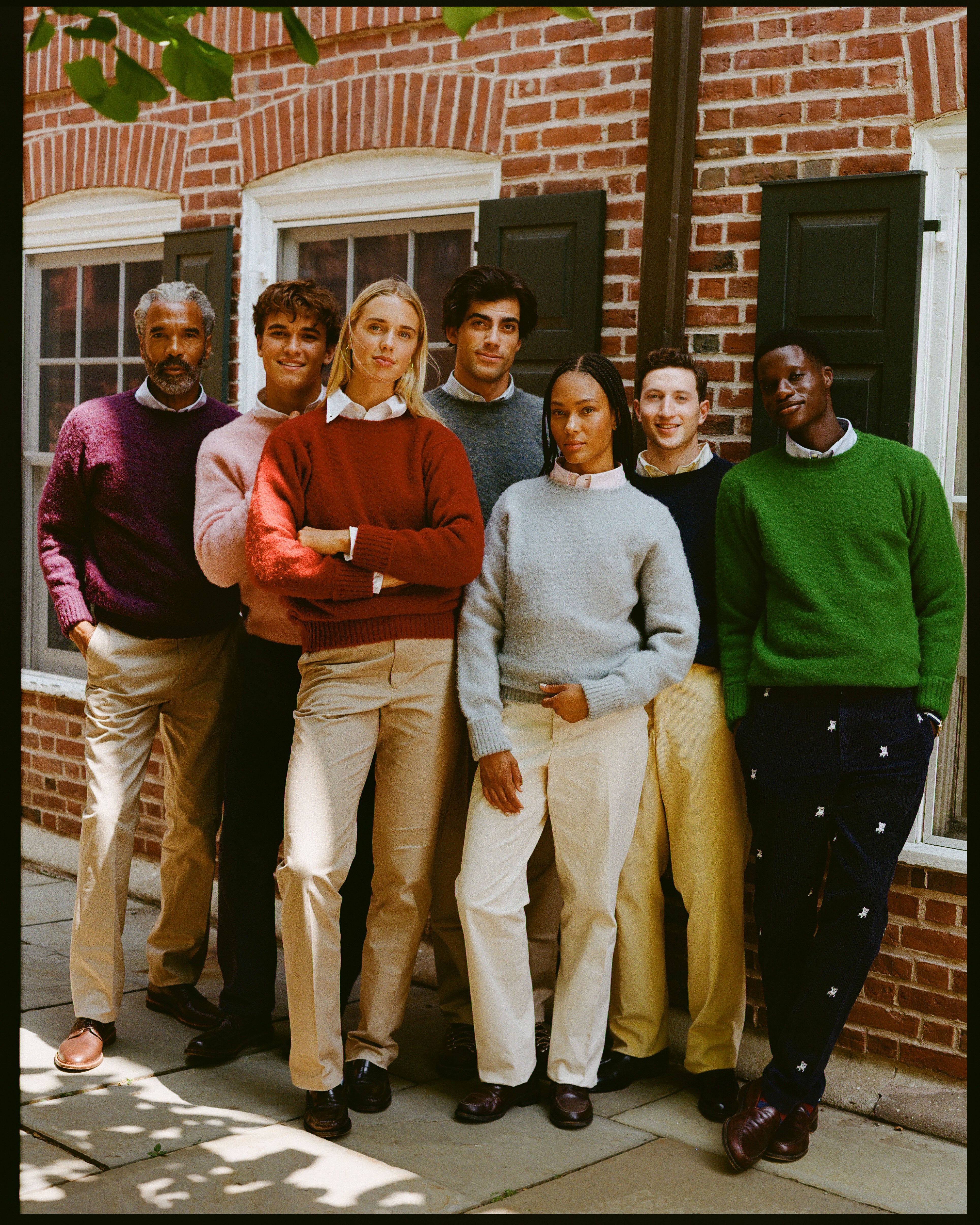 Shaggy Dog Sweater Orange Mix - Classic Fit | Men's Sweaters - J