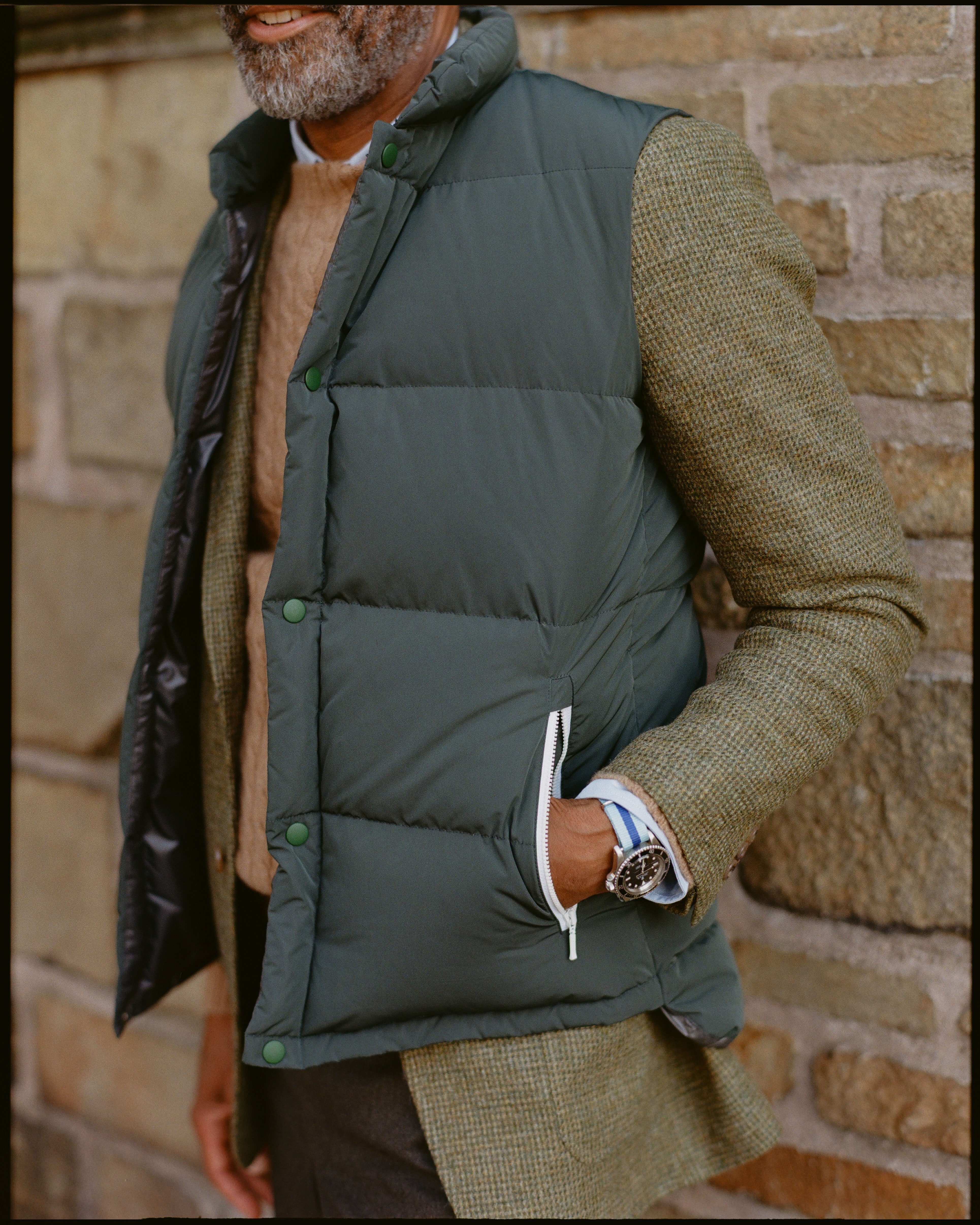 Light Blue & Blue Stripe Nylon Watch Strap