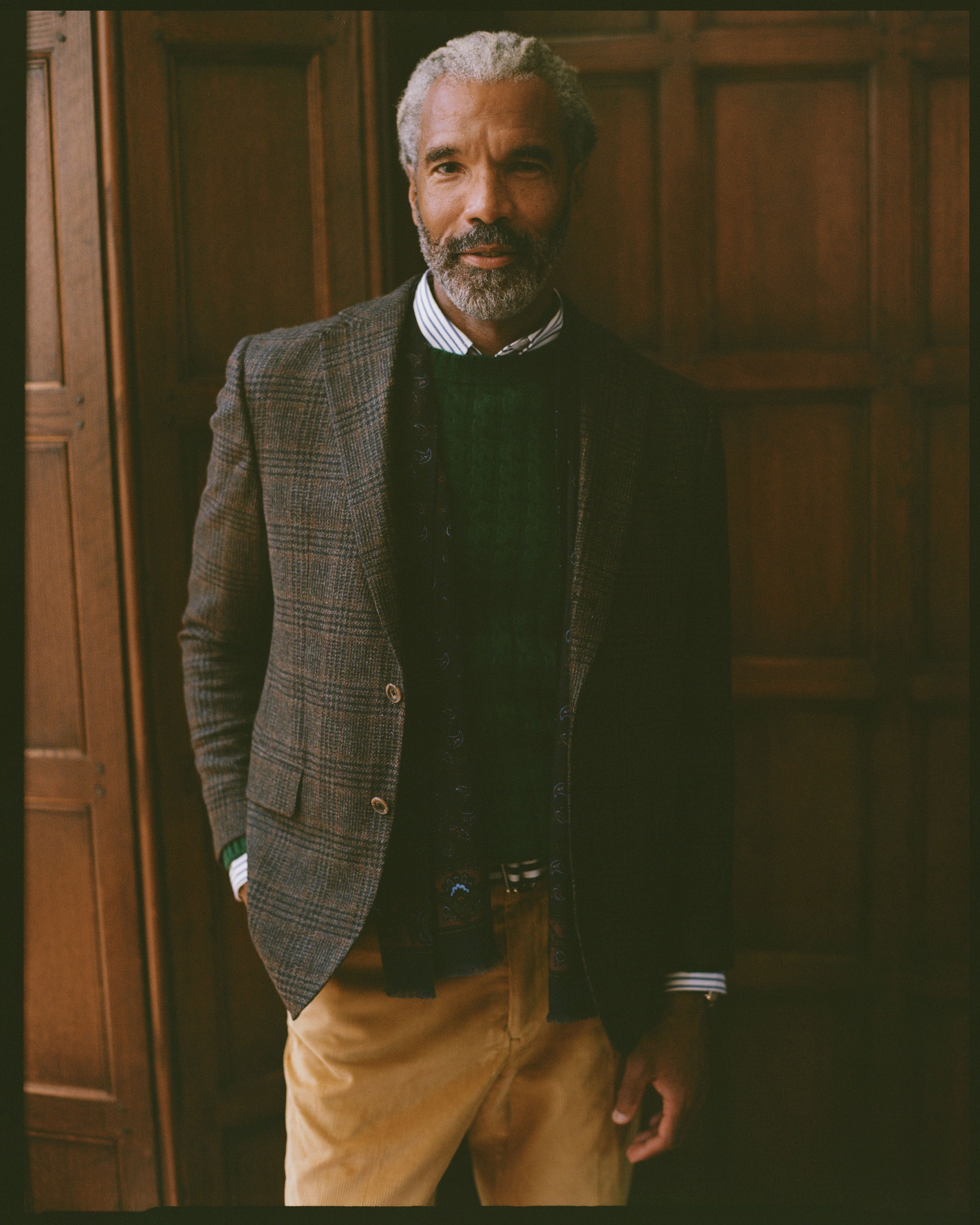 Made-in-Canada Brown Plaid Wool/Cashmere Sport Coat