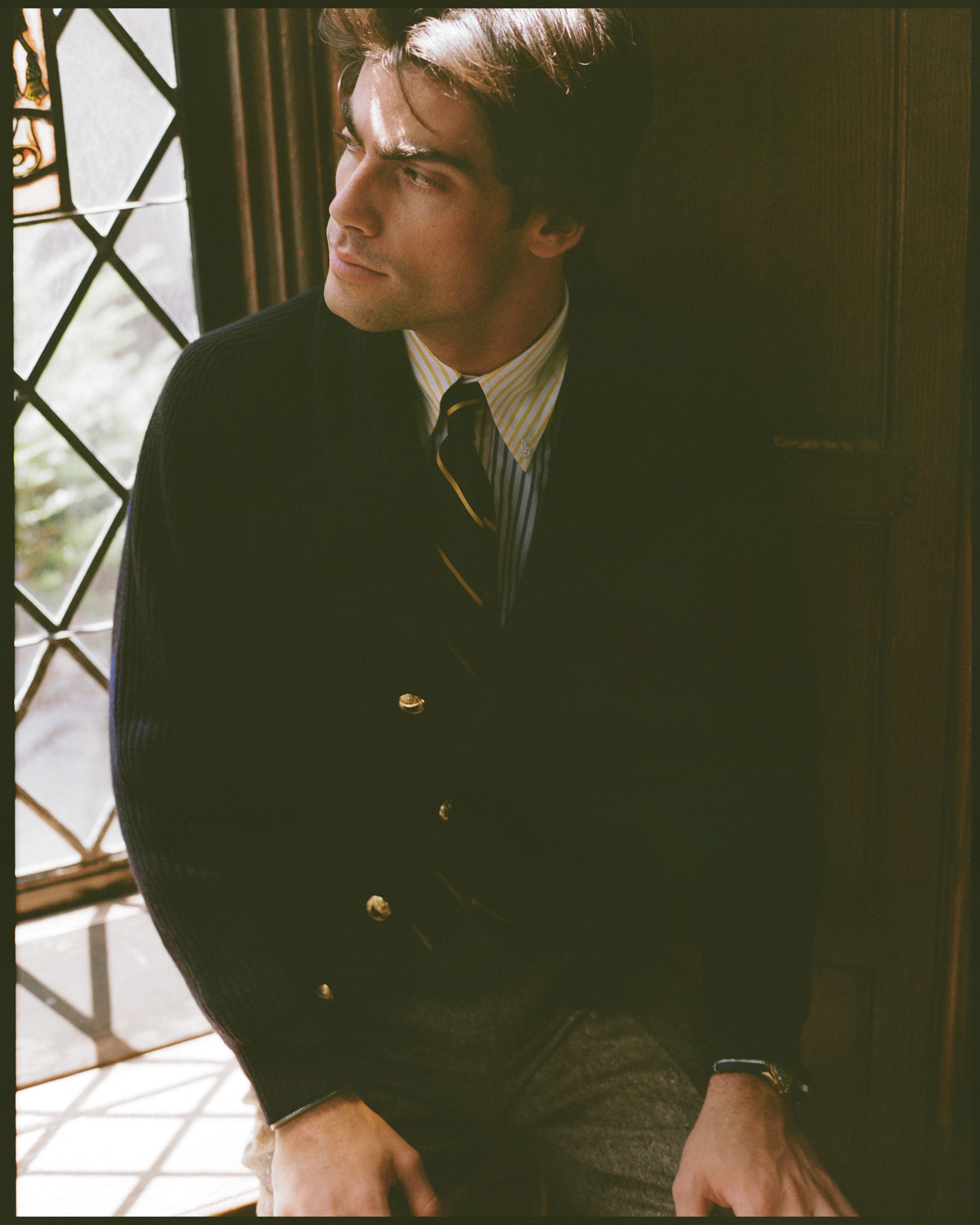 Made-in-Scotland Lambswool Blazer Cardigan