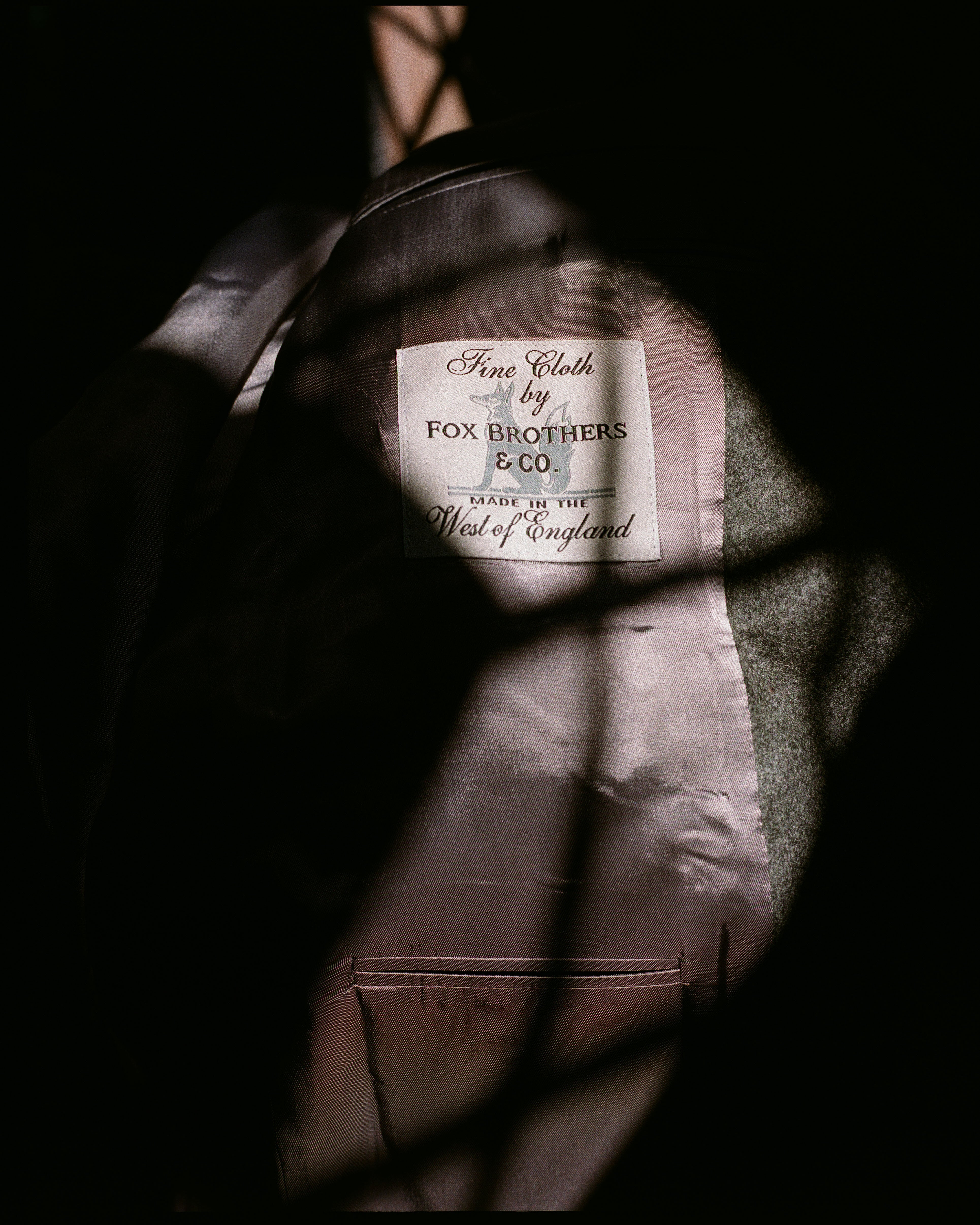 Made-in-USA Solid Grey Fox Flannel Suit