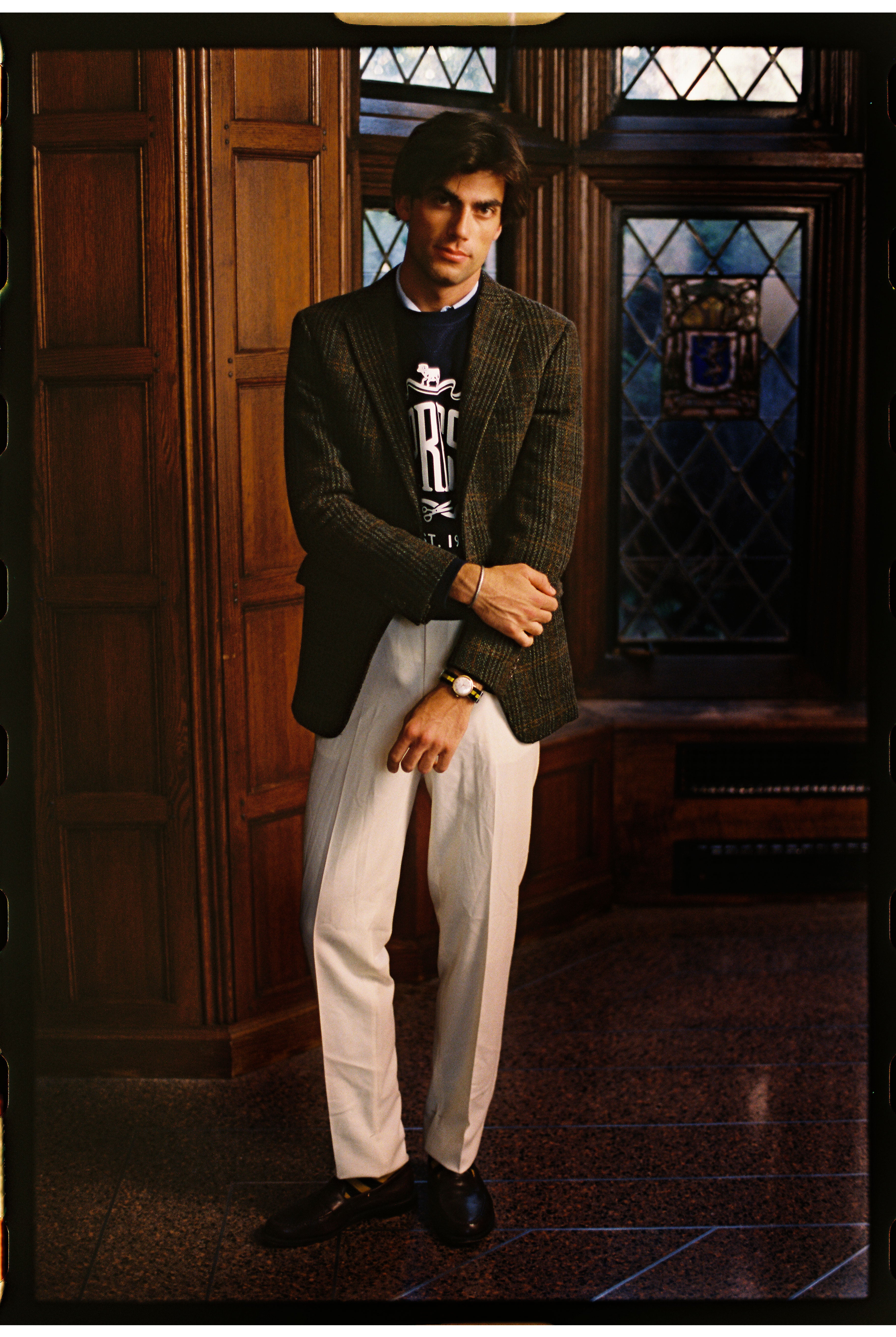 Olive Plaid Harris Tweed Sport Coat | J. PRESS