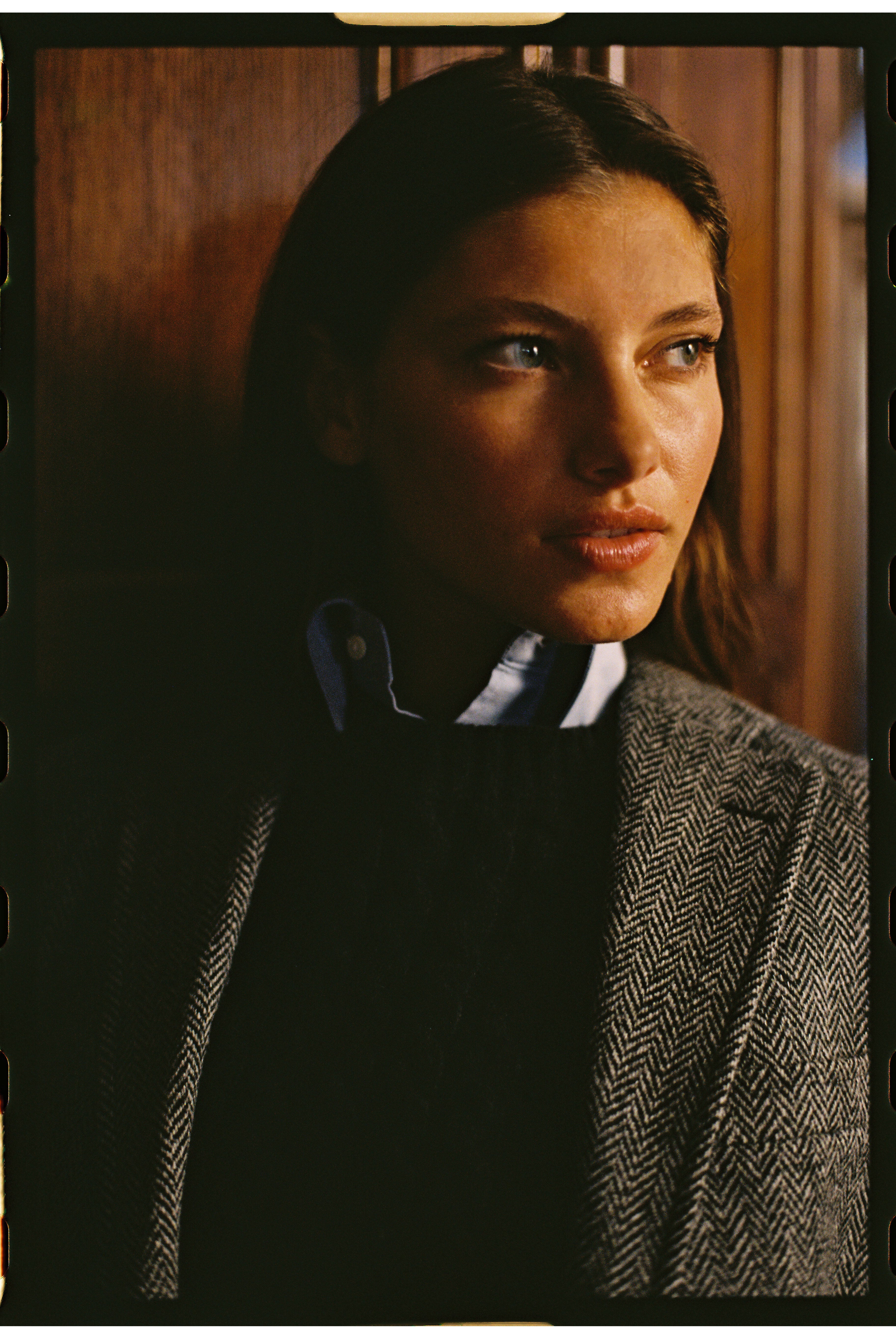 Black & White Herringbone Harris Tweed Sport Coat | J. PRESS