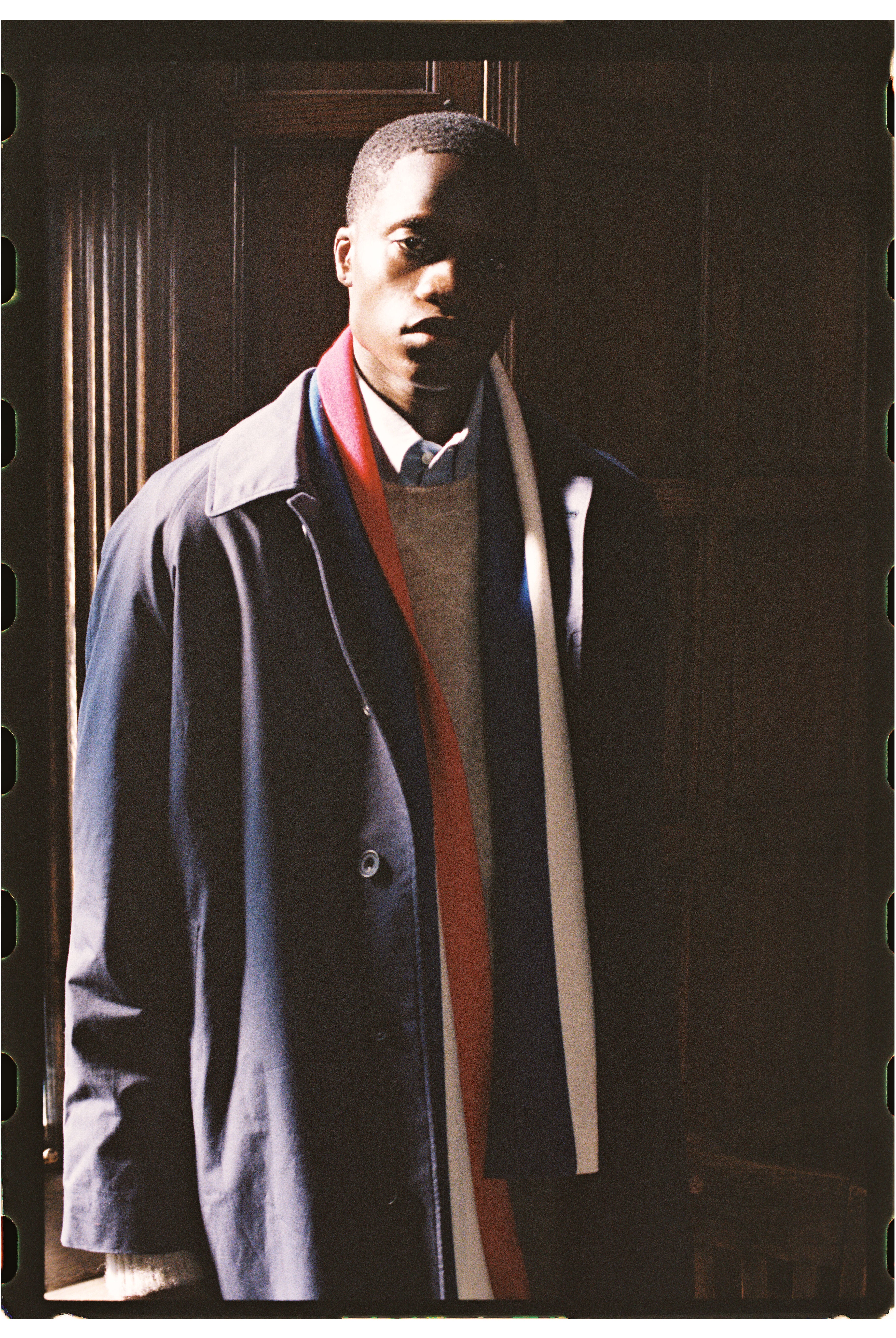 Made-in-England Navy Cotton London Mac