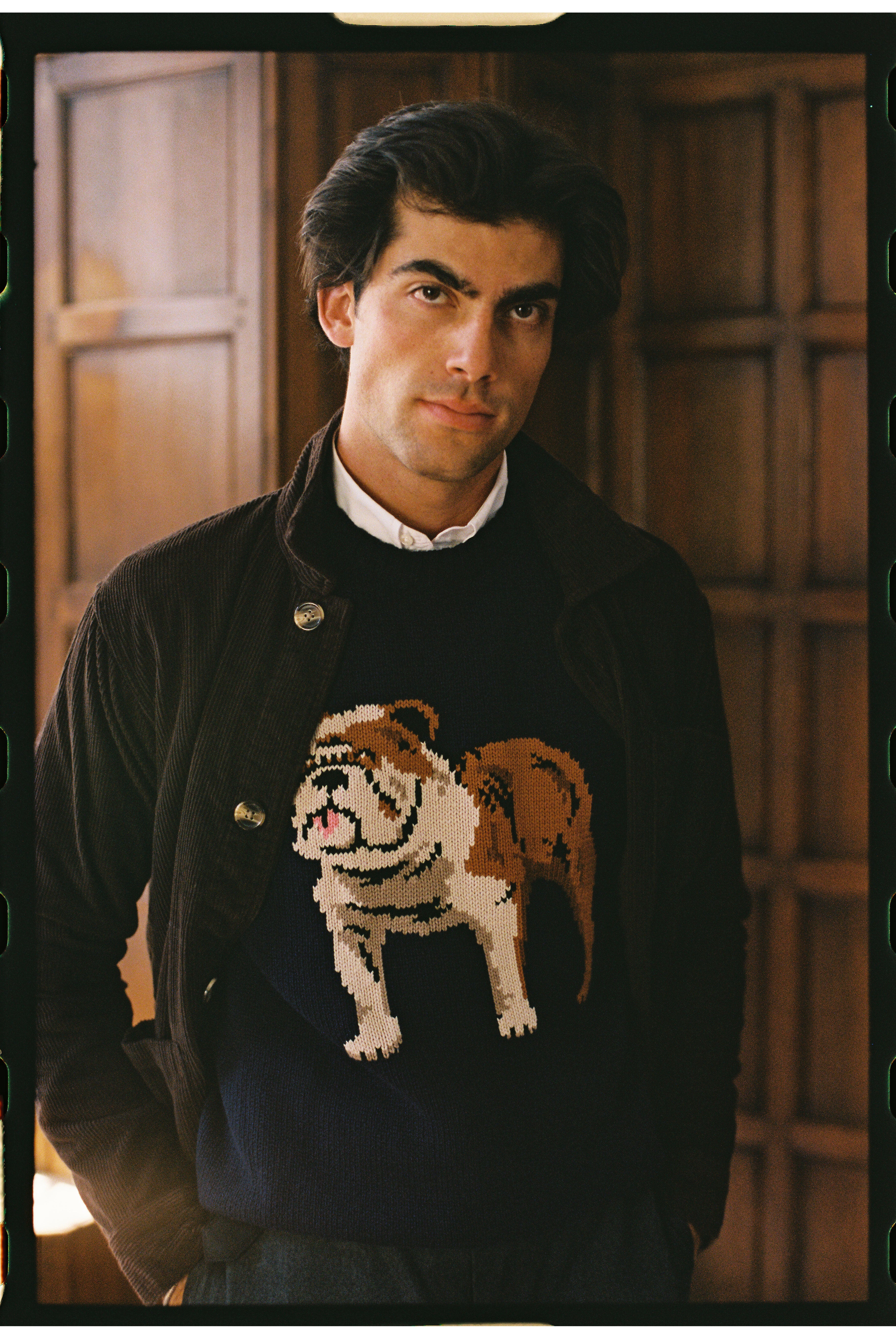 Brown Corduroy Chore Coat - Trim Fit