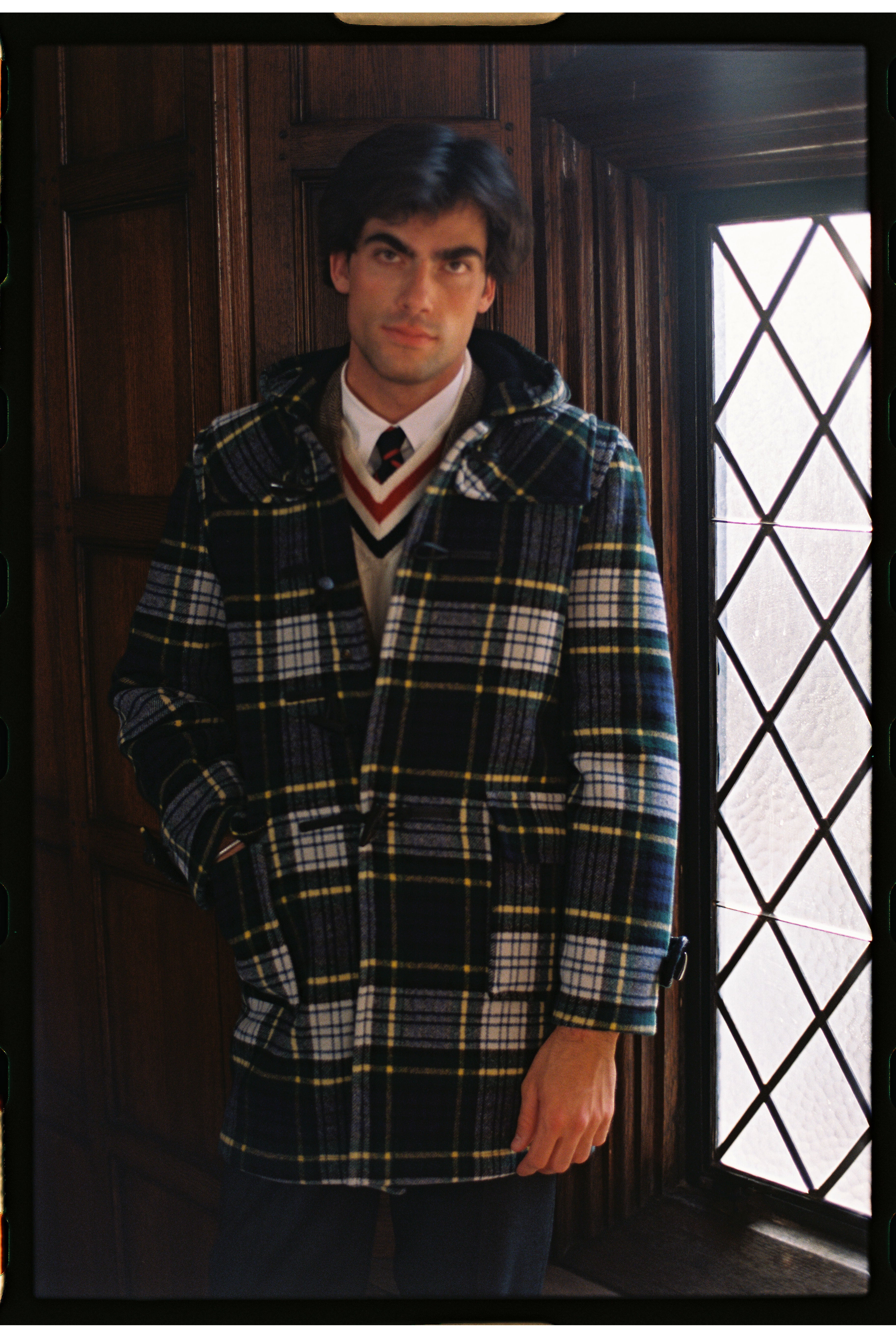 Made-in-England Dress Gordon Tartan Classic Morris Duffle Coat