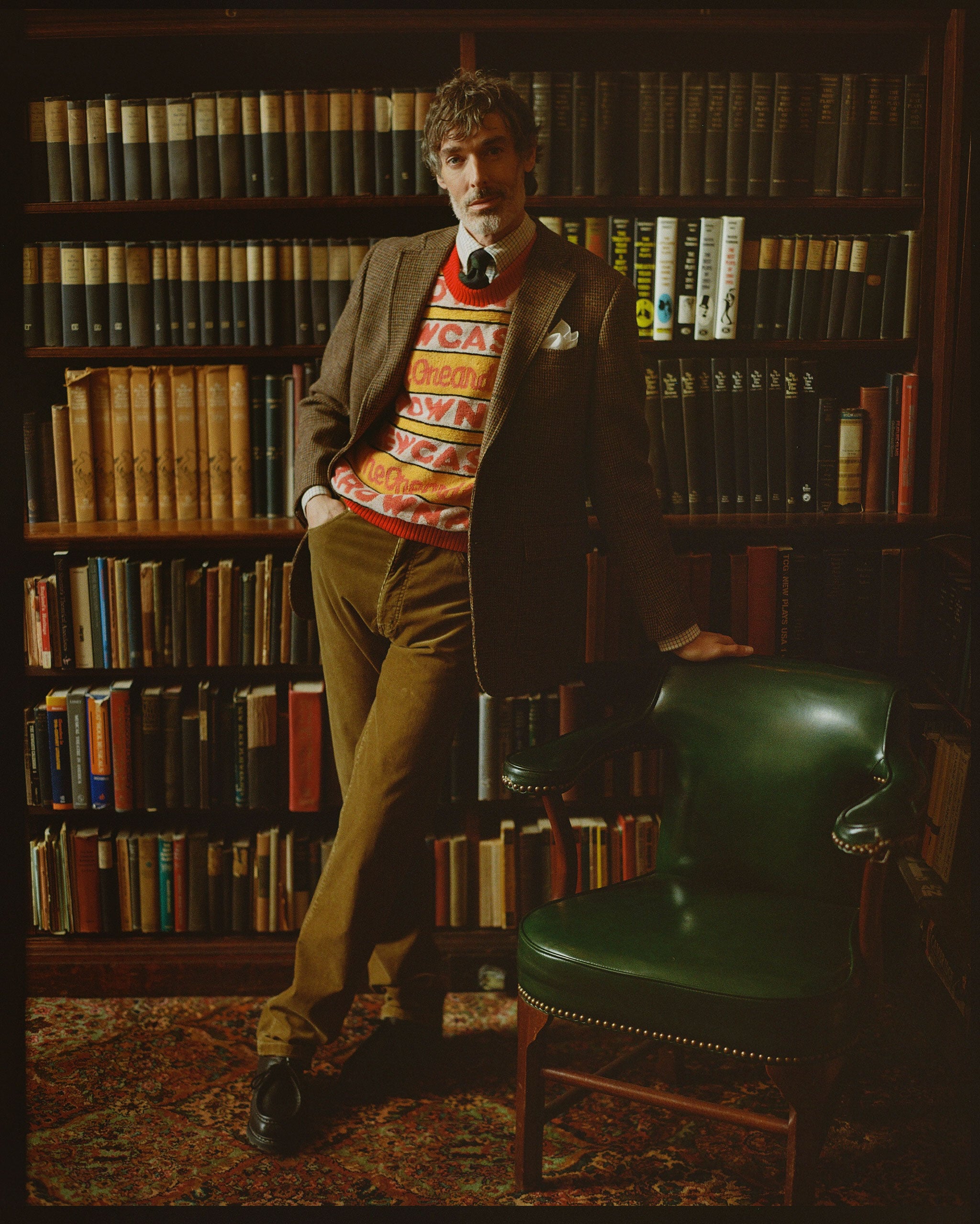 Tan 5-Pocket Corduroy Pant