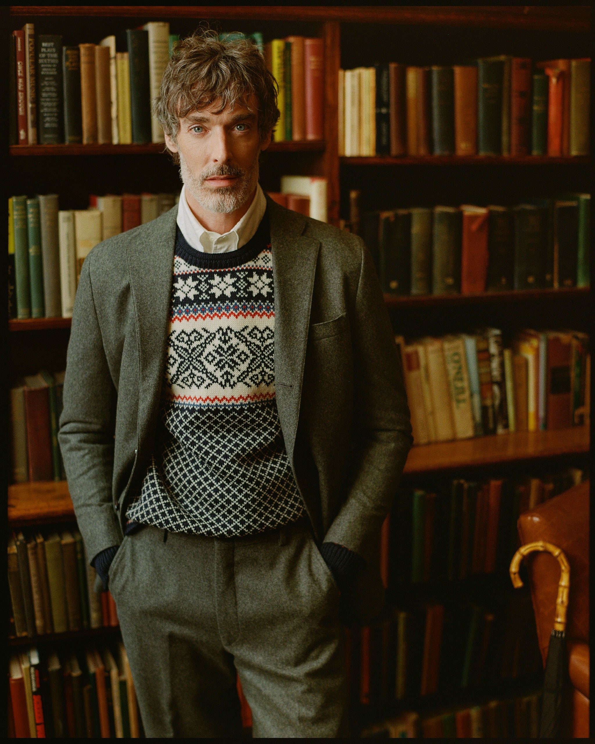 Made-in-USA Solid Grey Fox Flannel Suit