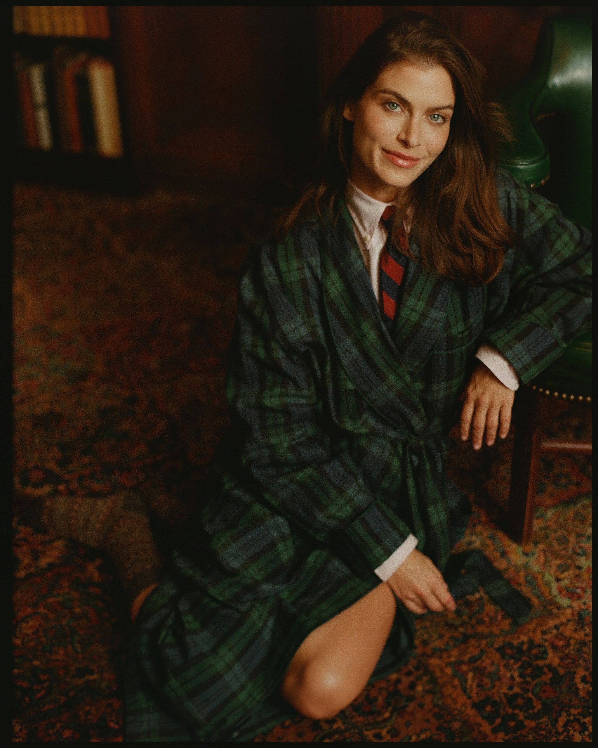 Made-in-Canada Viyella Blackwatch Tartan Robe