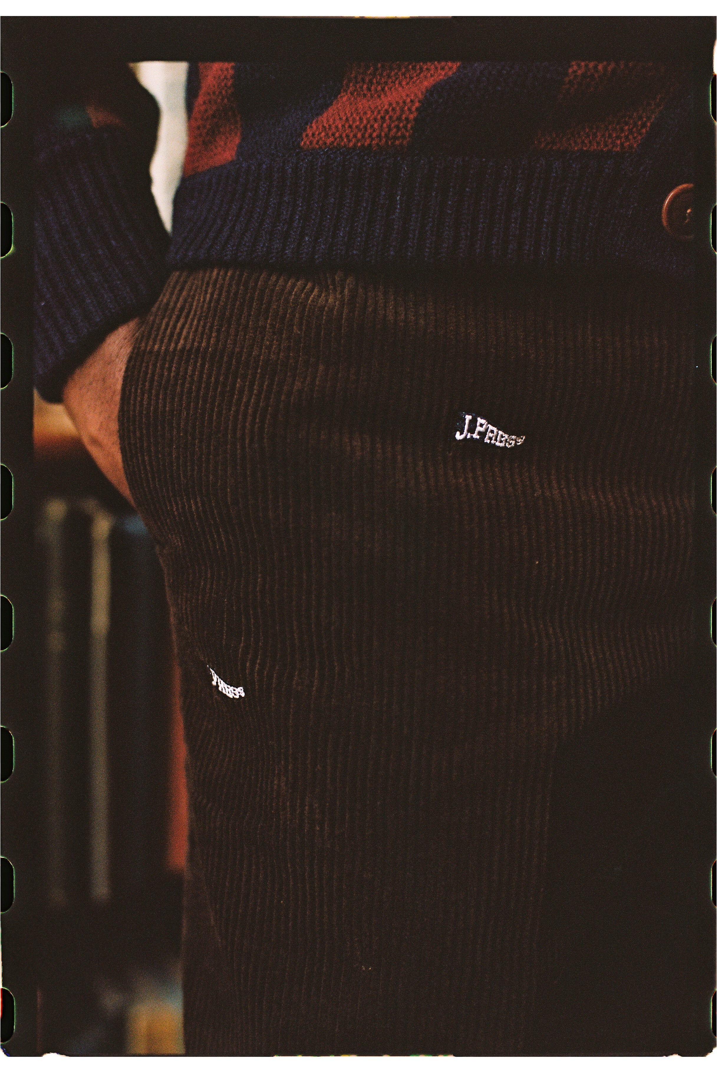 J. Press Burgee Embroidered Corduroy Pant - Trim Fit