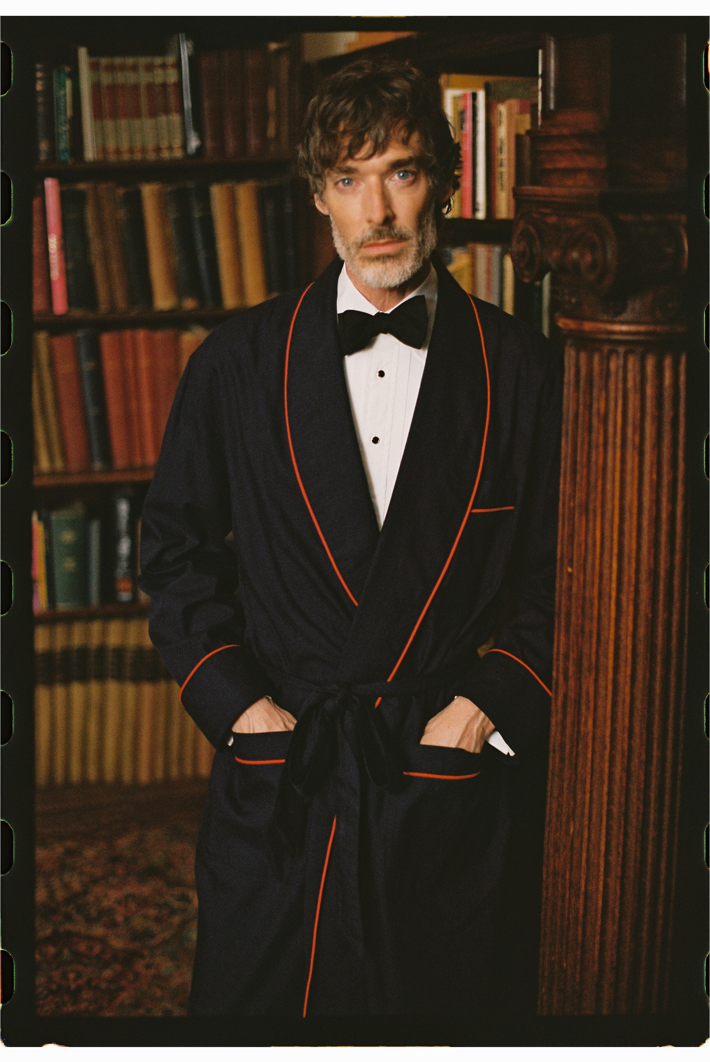 Made-in-Canada Viyella Navy Robe