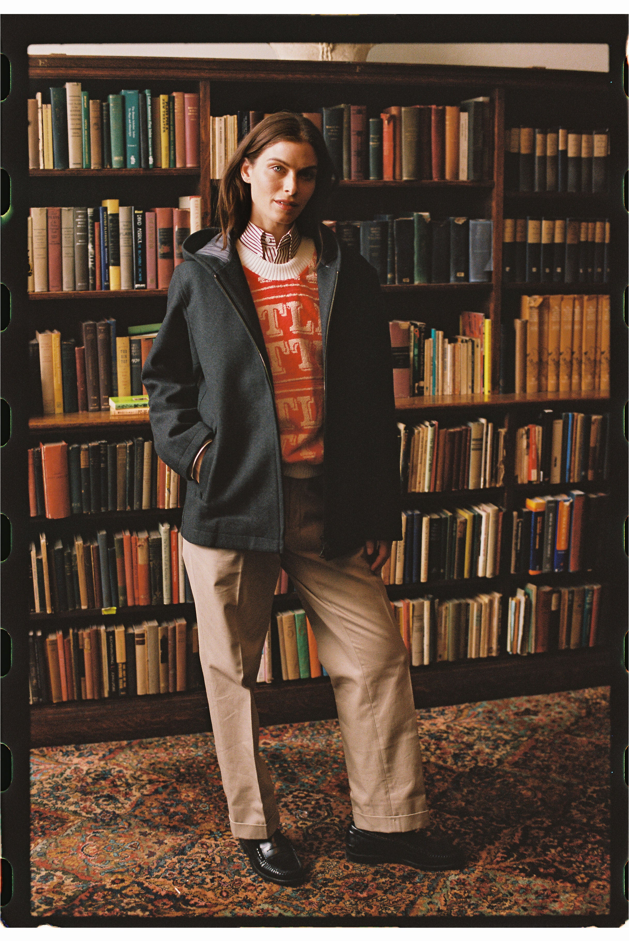 Grey Melton Wool Zermatt Coat