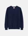Made-in-Scotland Navy Shaggy Dog Sweater - Trim Fit