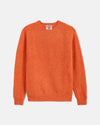 Made-in-Scotland Orange Shaggy Dog Sweater - Trim Fit