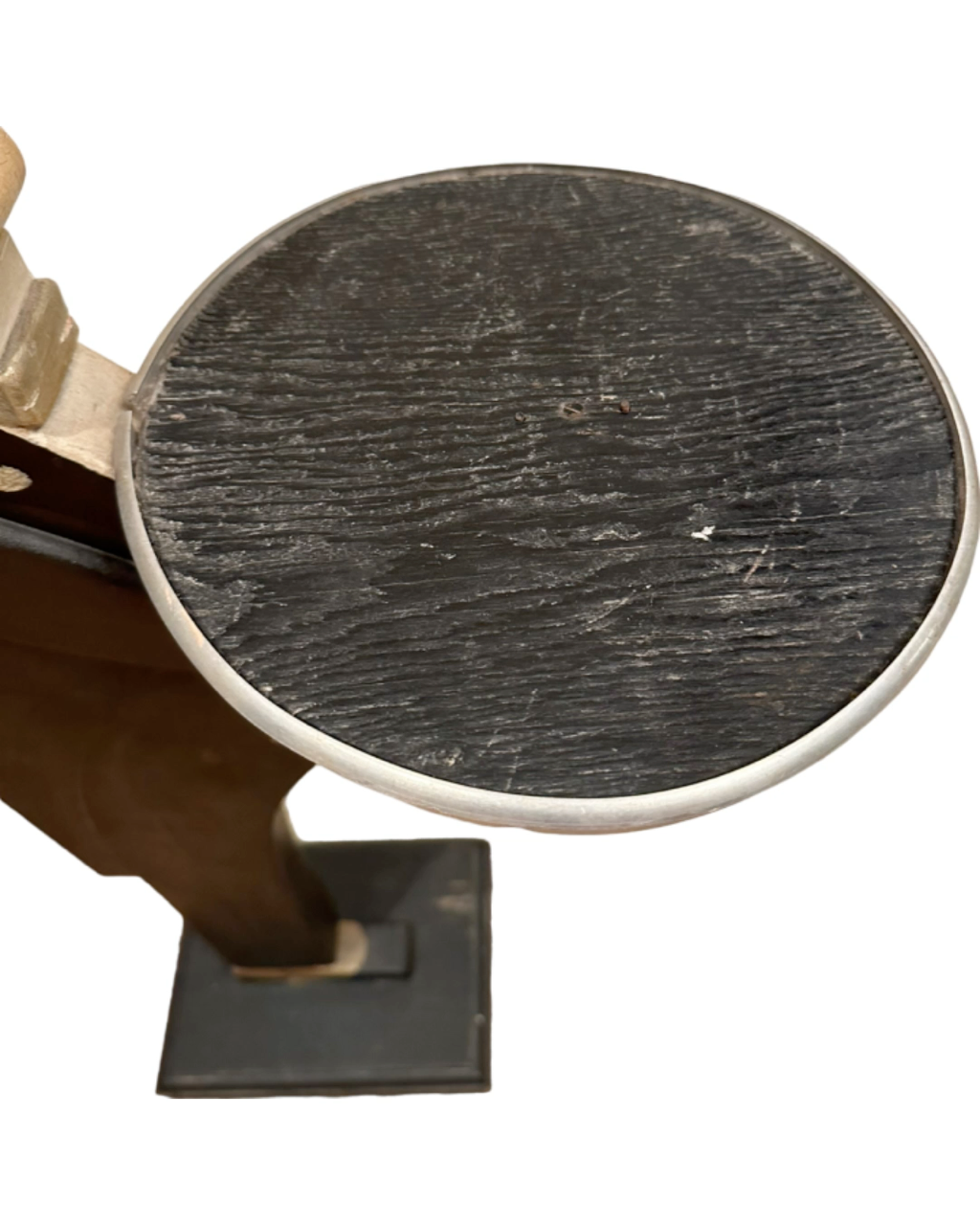 Antique Hand-Painted Standing Wooden Butler 35.5"H