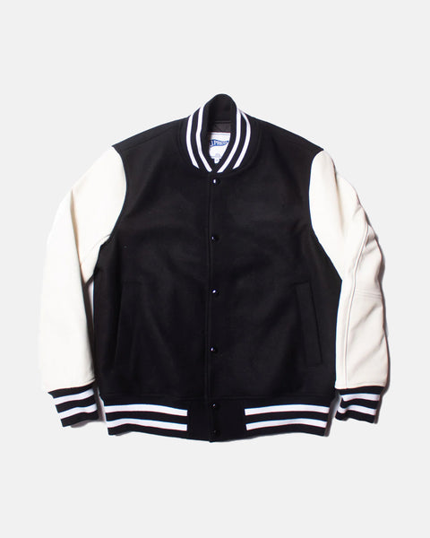 S 新品 送料無料 FCRB 23AW VARSITY JACKET BLACK BLACKVARSITYJACKET_39538c26-