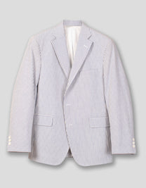 Blue White Cotton Seersucker Sport Coat | J.PRESS – J. PRESS