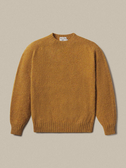 J.PRESS X BUCK MASON SHAGGY DOG SWEATER - DARK YELLOW