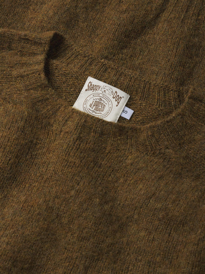 J.PRESS X BUCK MASON SHAGGY DOG SWEATER - DARK OLIVE