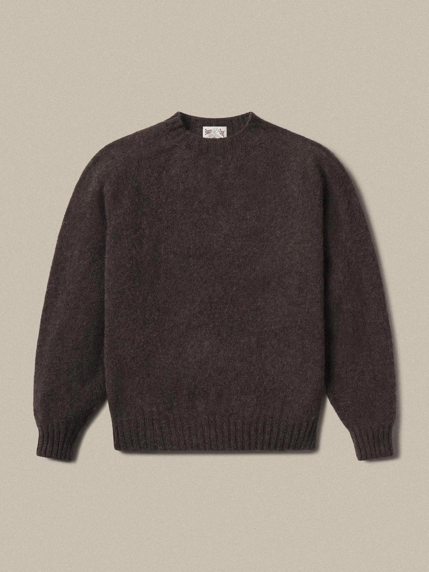 J.PRESS X BUCK MASON SHAGGY DOG SWEATER - BROWN