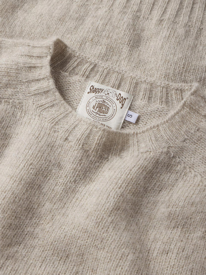 J.PRESS X BUCK MASON SHAGGY DOG SWEATER - NATURAL