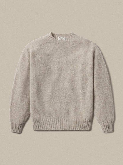 J.PRESS X BUCK MASON SHAGGY DOG SWEATER - NATURAL