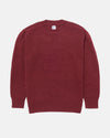Burgundy Wool Crewneck Sweater - Trim Fit