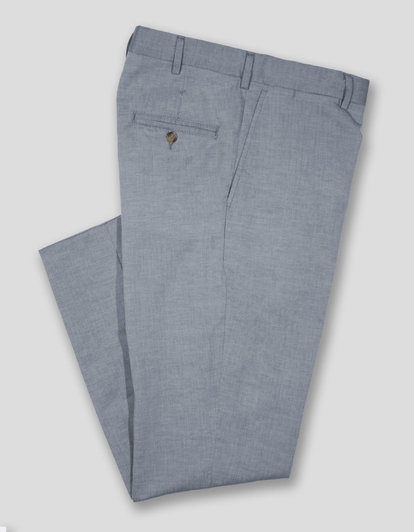 CHARCOAL CHAMBRAY PANTS - CLASSIC FIT
