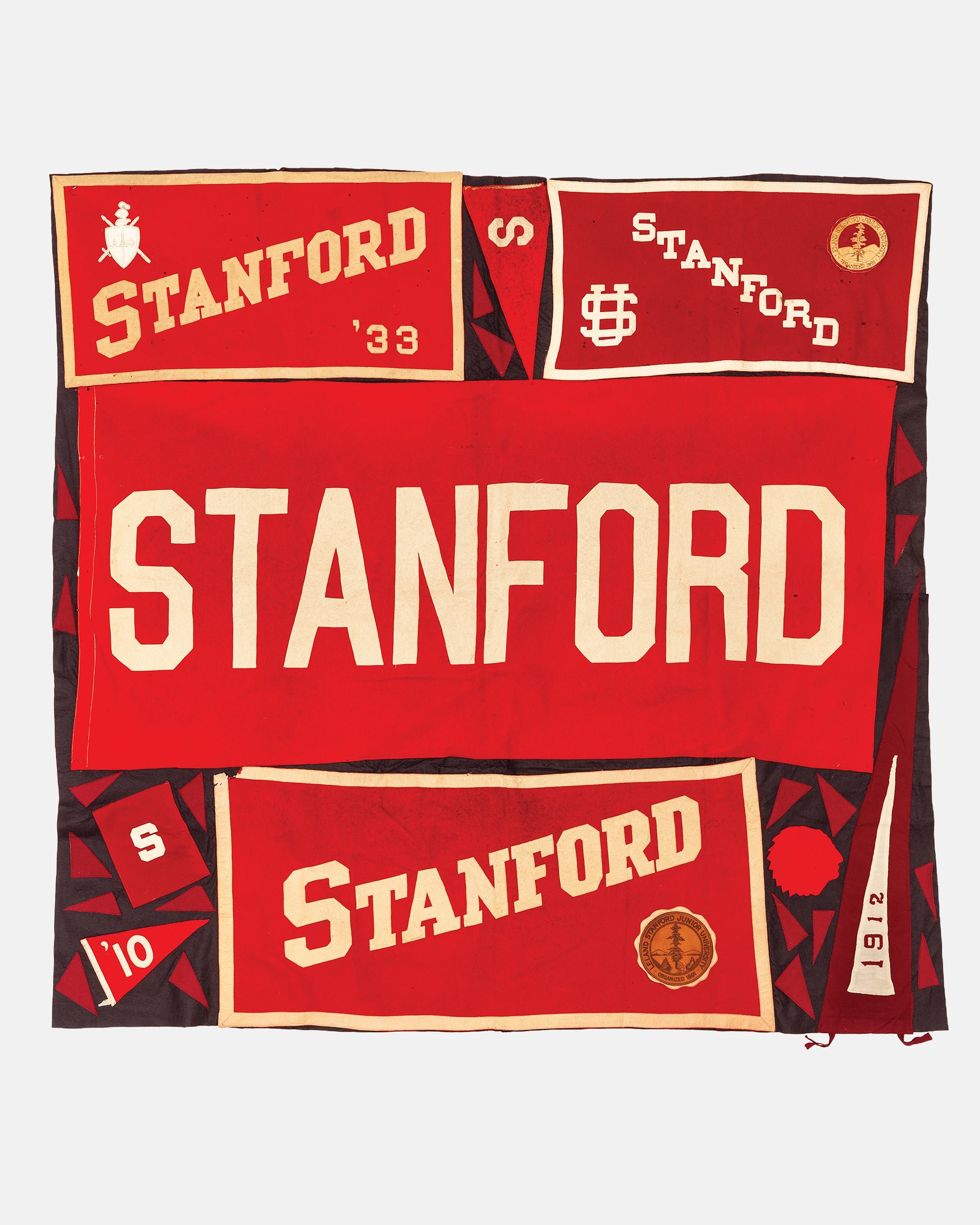 Vintage Pennant Quilt - Colleges #44