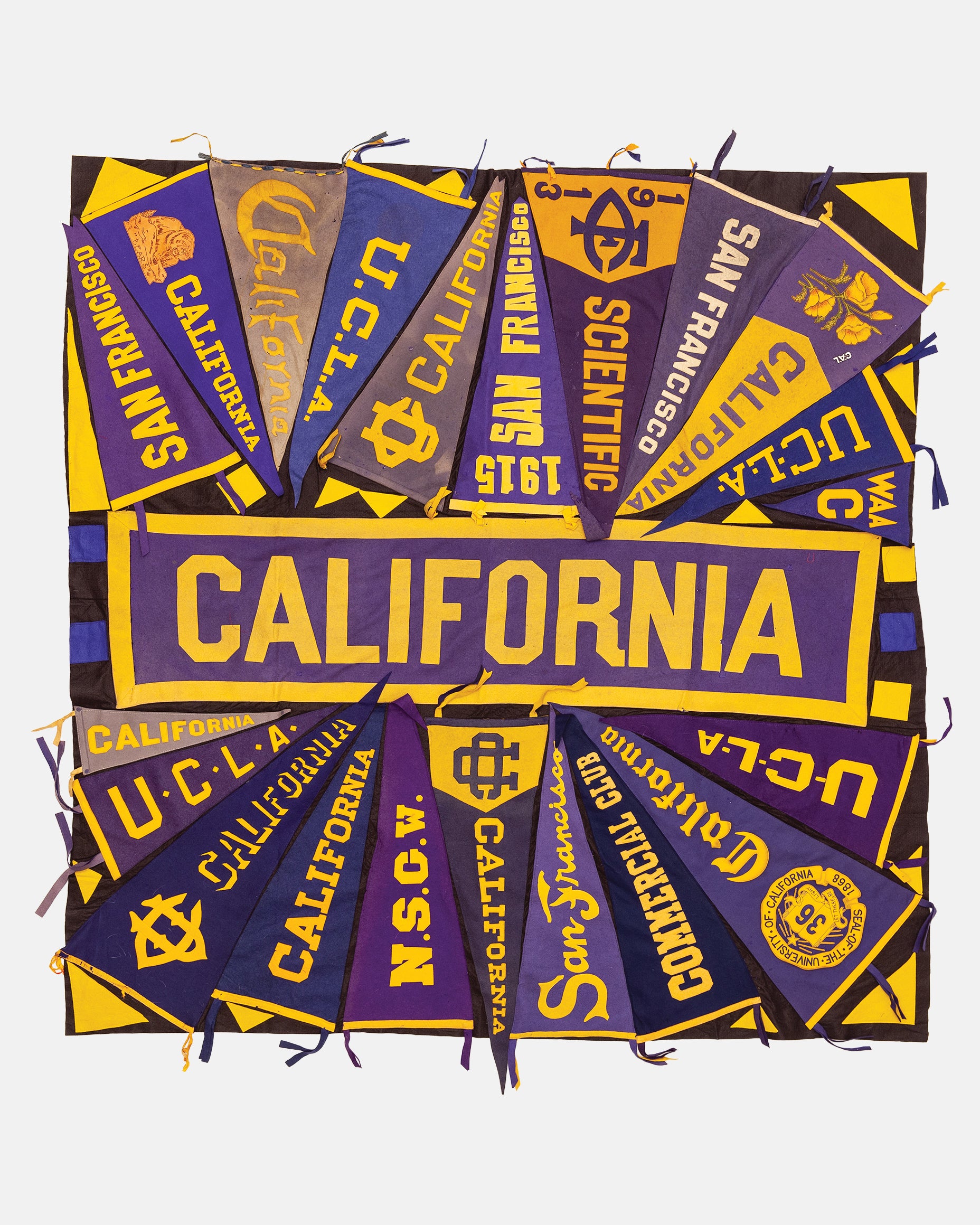 Vintage Pennant Quilt - Colleges #46