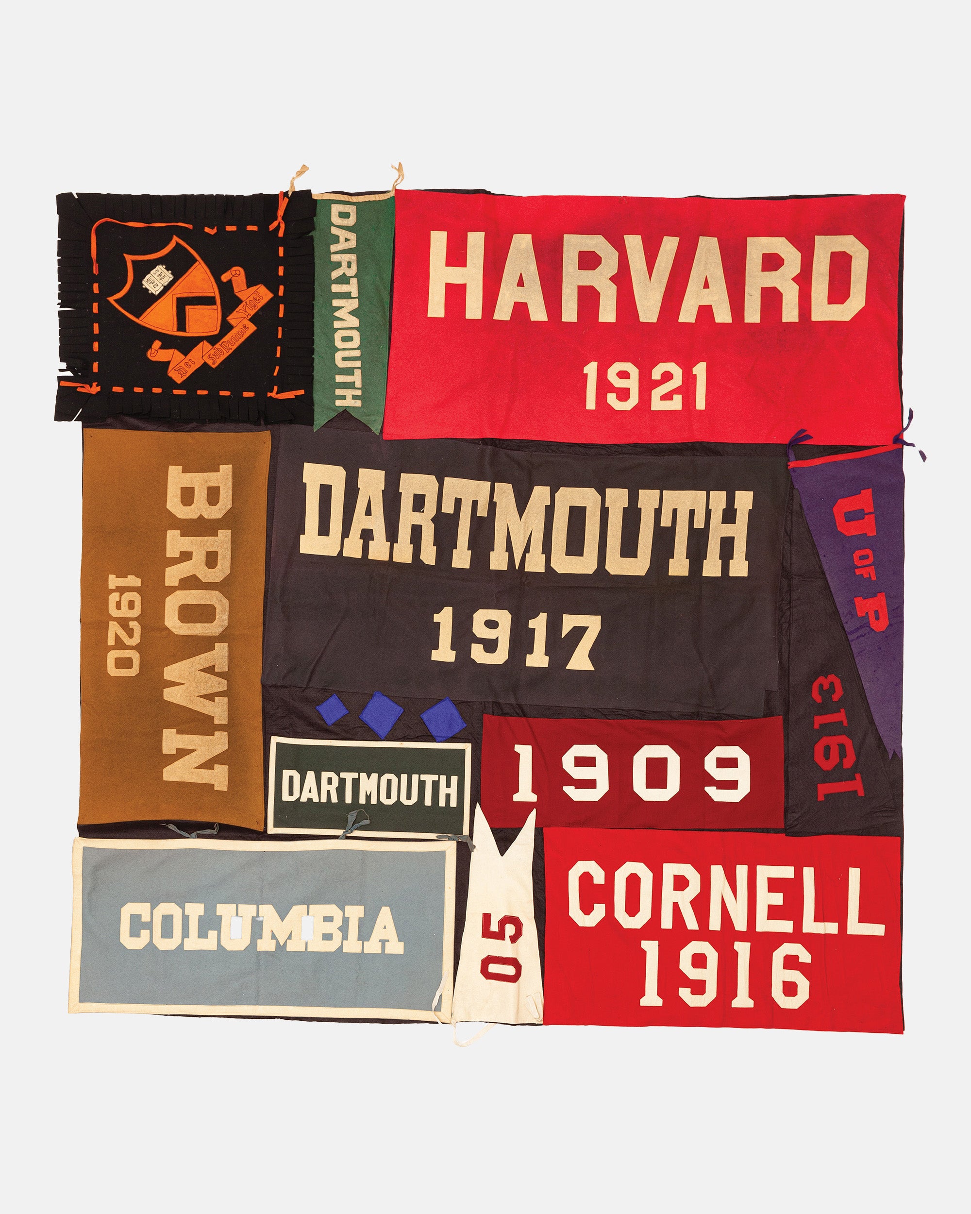 Vintage Pennant Quilt - Colleges #4
