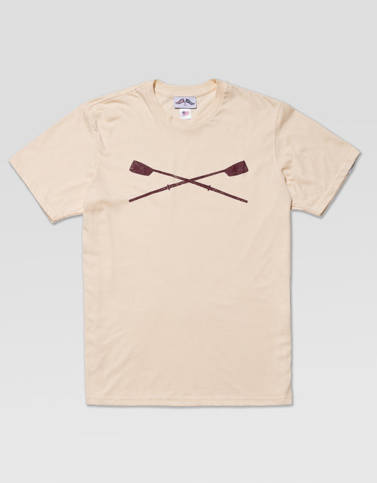 J.PRESS x BOATHOUSE COTTON SHORT SLEEVE TEE - BEIGE