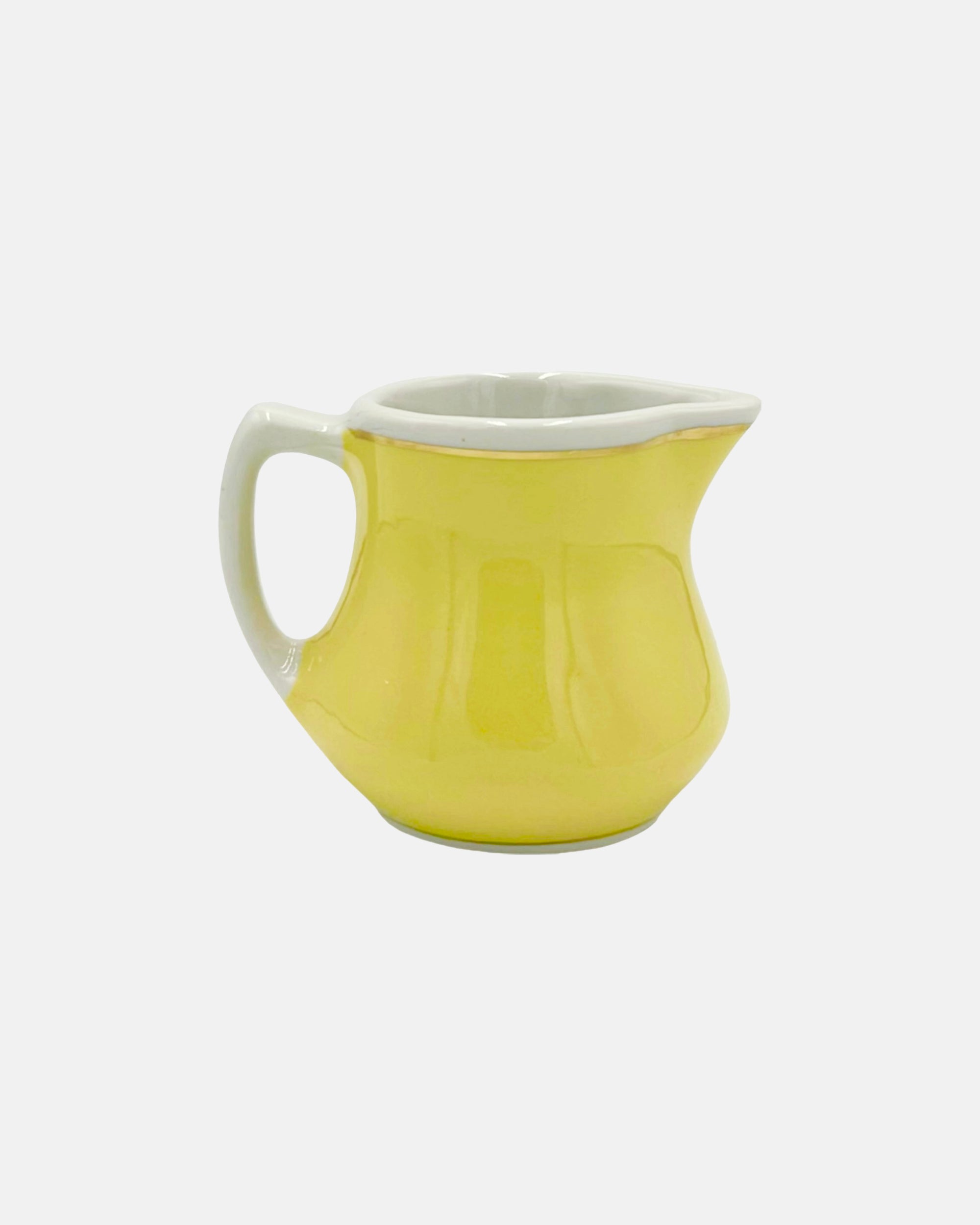 Vintage The Carlyle Hotel NYC Yellow Ceramic Creamer