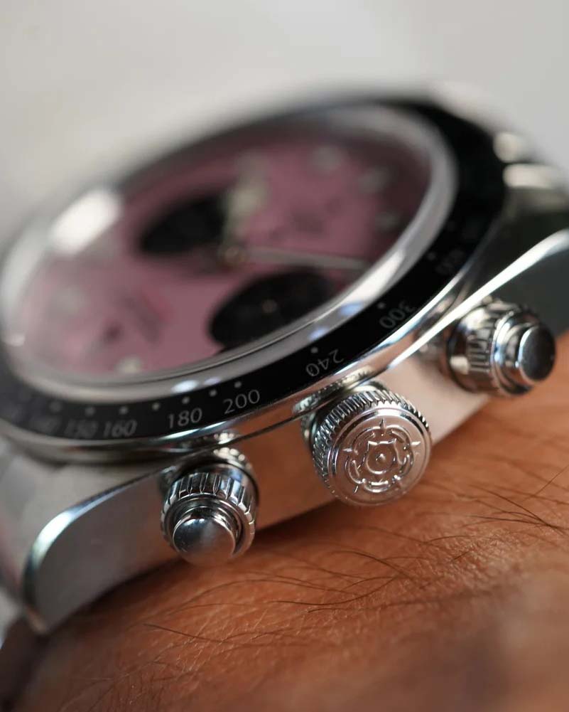 TUDOR Pink Black Bay Chrono M79360N-0019 Full Set Unpolished