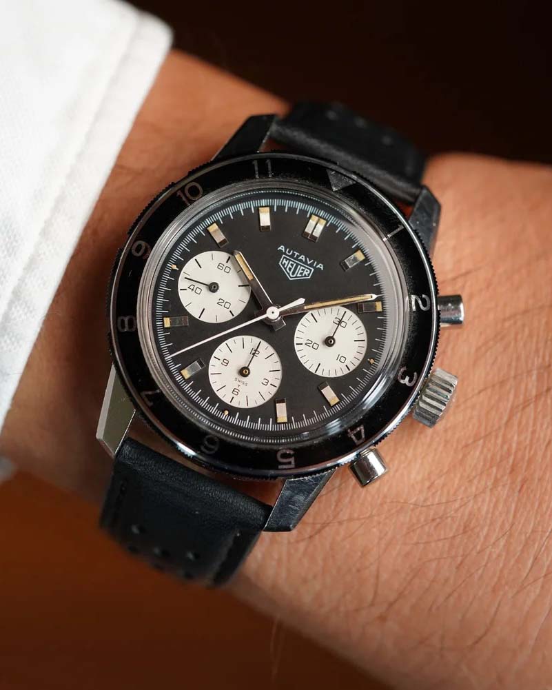 Heuer Autavia Reference 2446C Unpolished with Service Booklet
