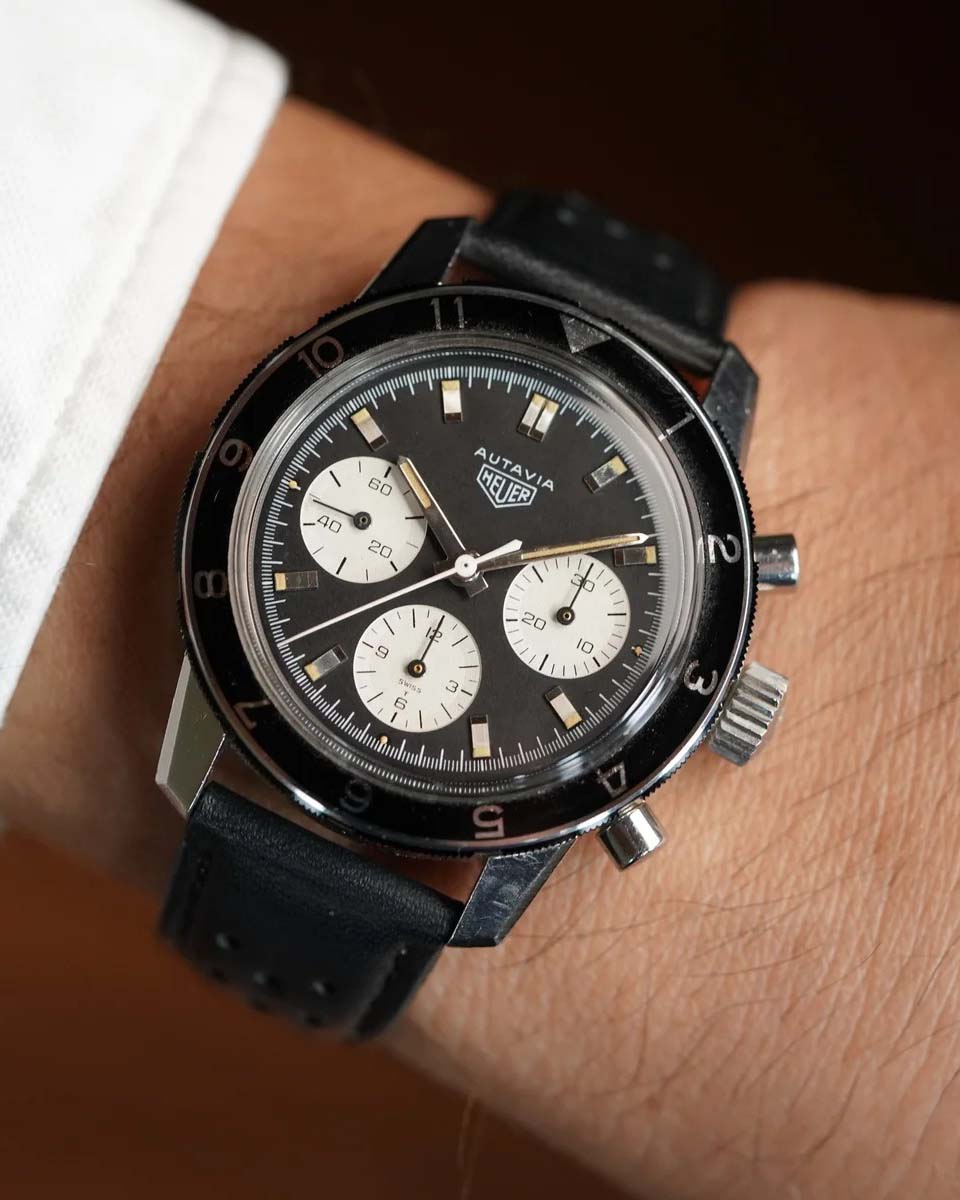 Heuer Autavia Reference 2446C Unpolished with Service Booklet