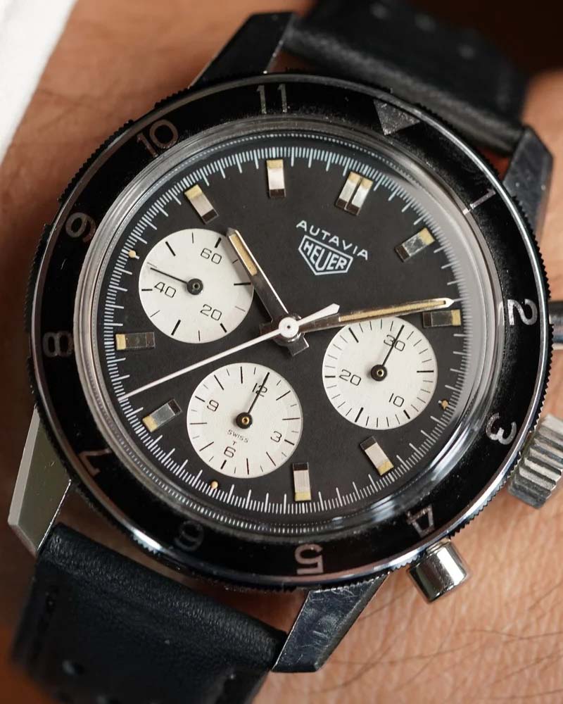 Heuer Autavia Reference 2446C Unpolished with Service Booklet