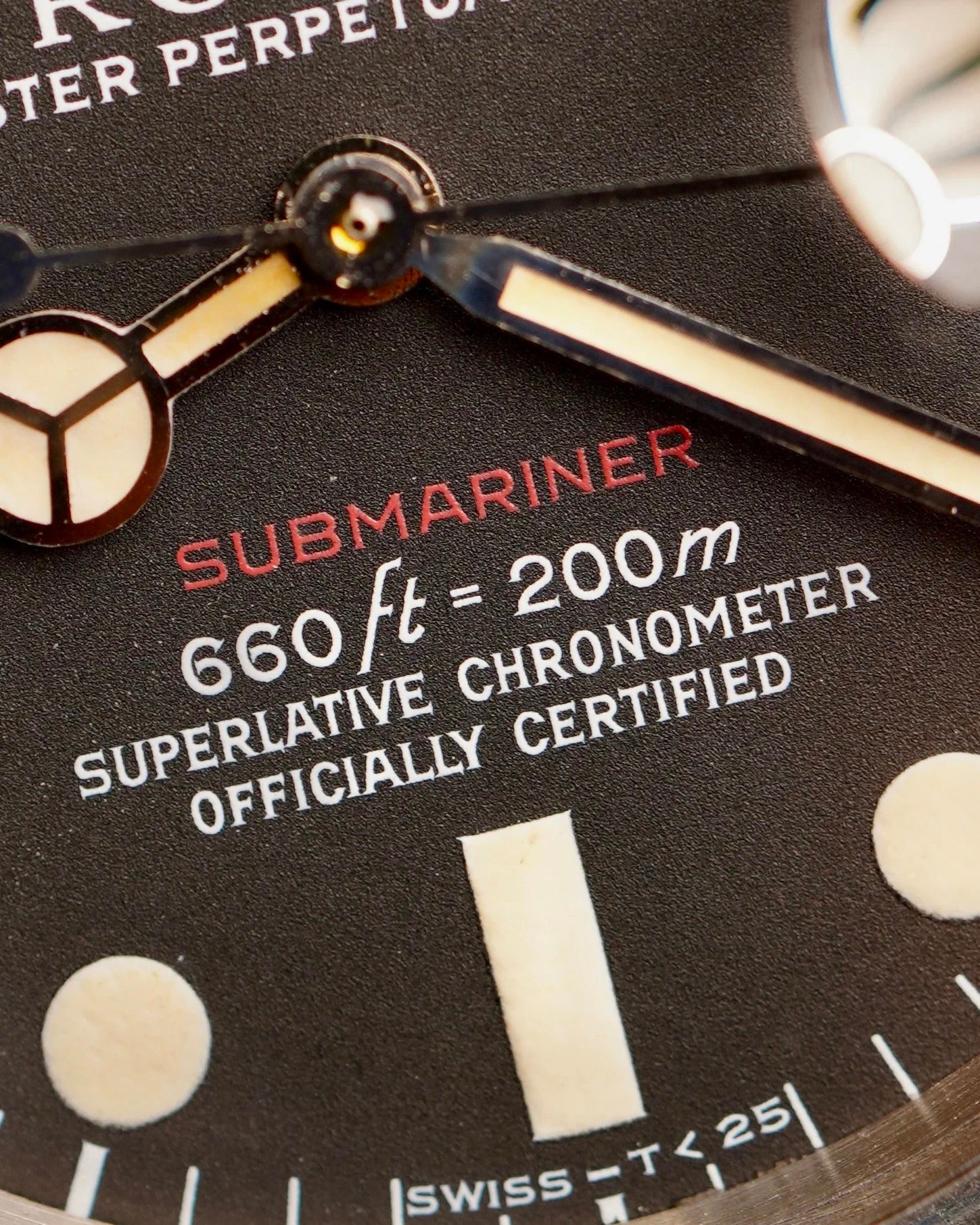 Rolex Feet First Red Submariner Ref 1680 Unpolished