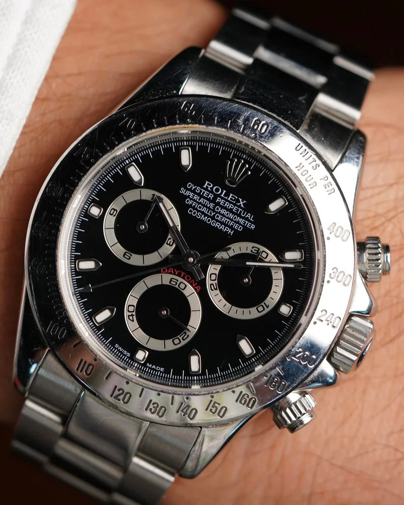 Rolex Daytona Ref. 116520 Black Dial Full Set And Service Papers