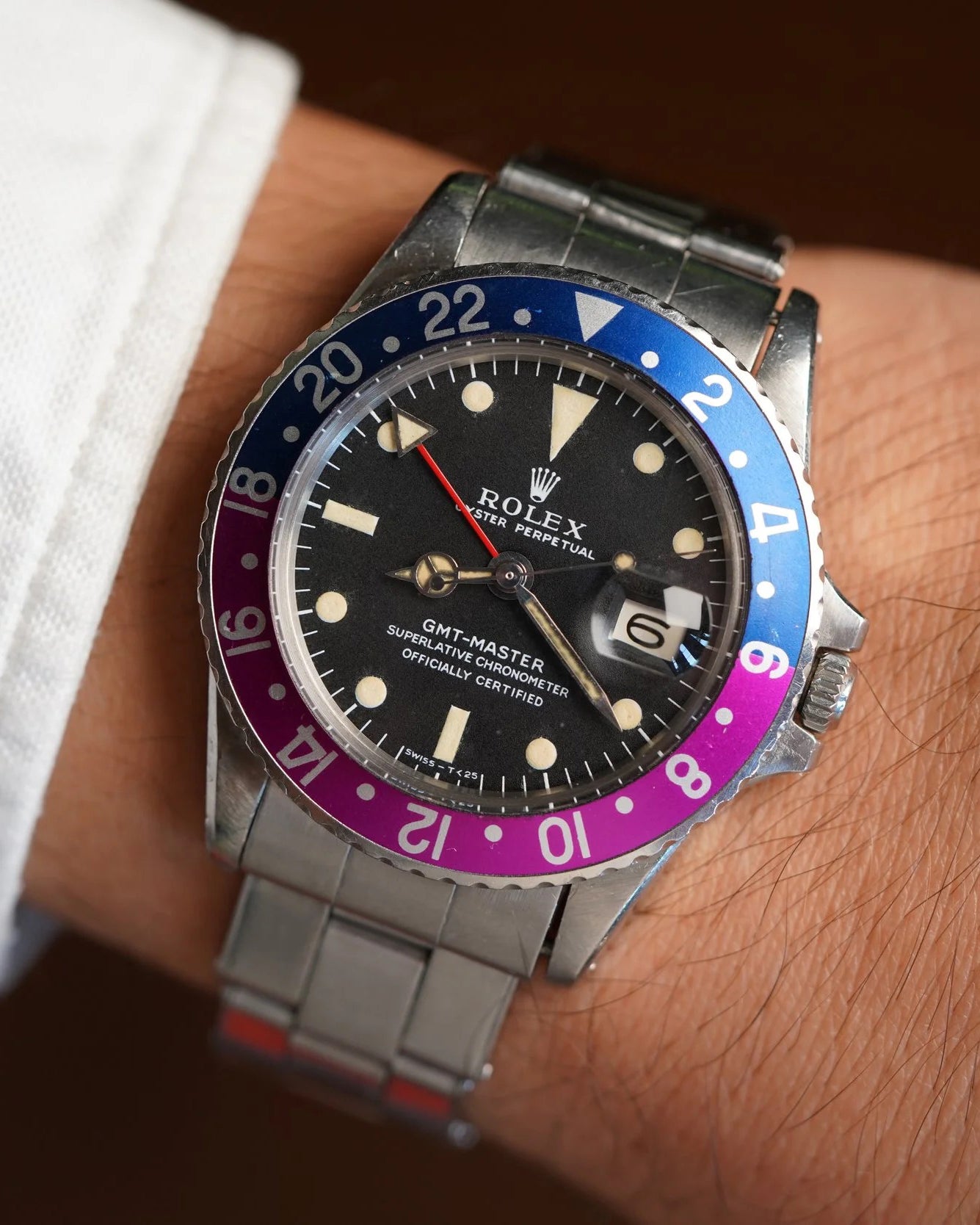 Rolex Fuchsia GMT-Master Ref 1675 Unpolished