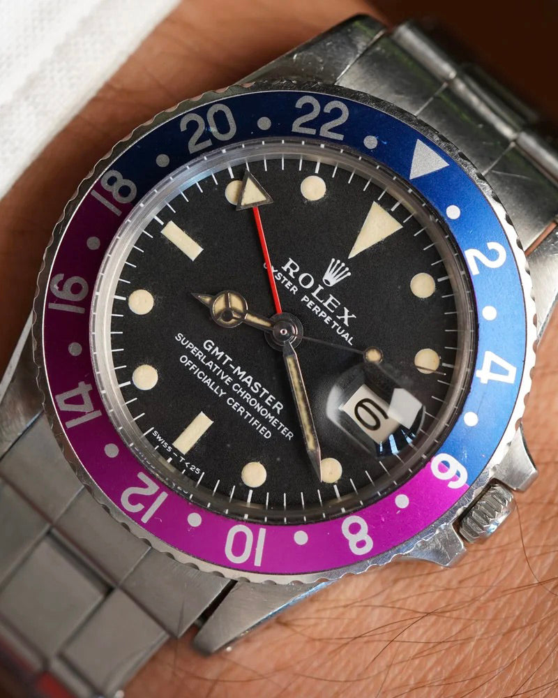 Rolex Fuchsia GMT-Master Ref 1675 Unpolished