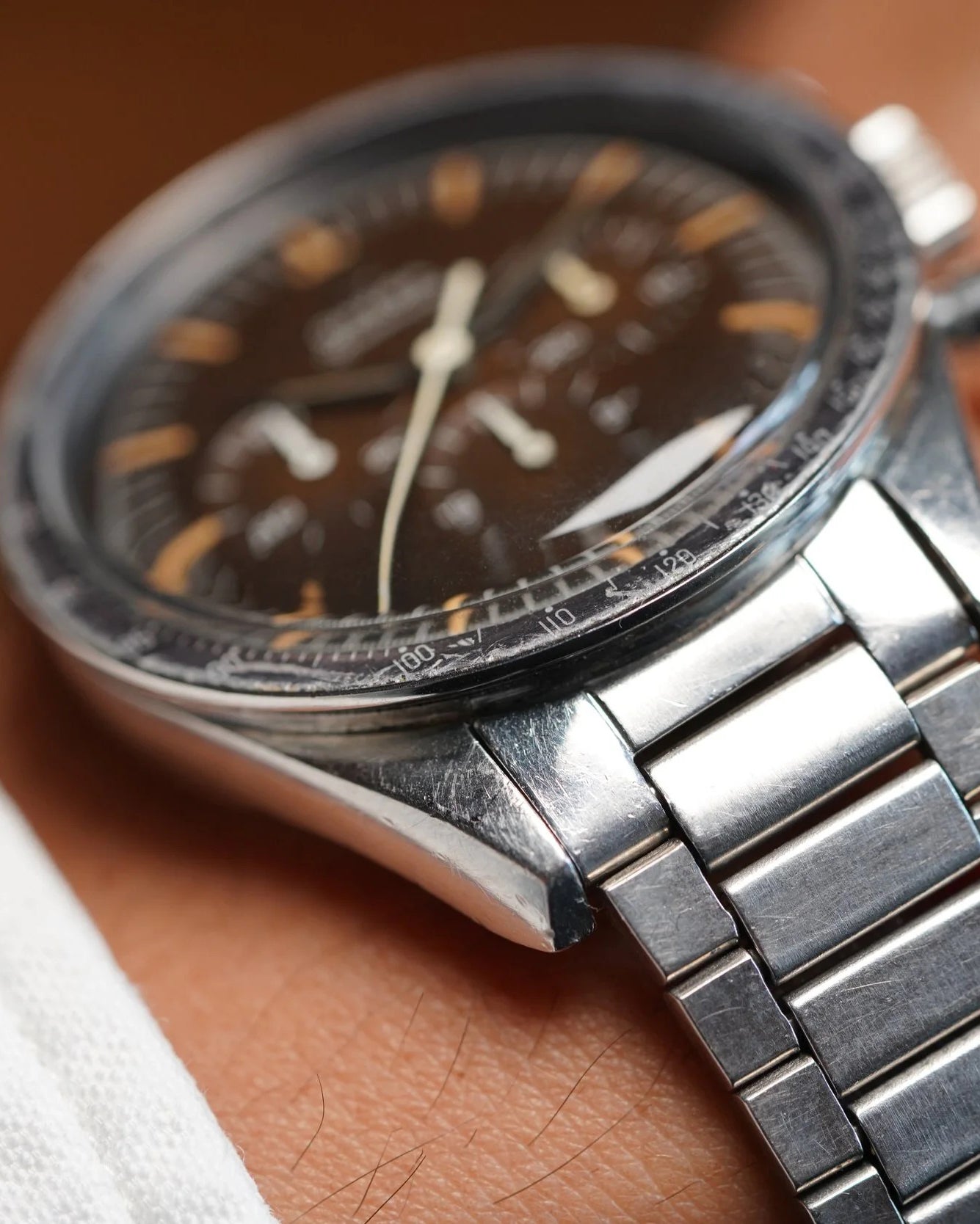 OMEGA Tropical Speedmaster Reference 2998-1 w/ Extract Unpolished w/ Box
