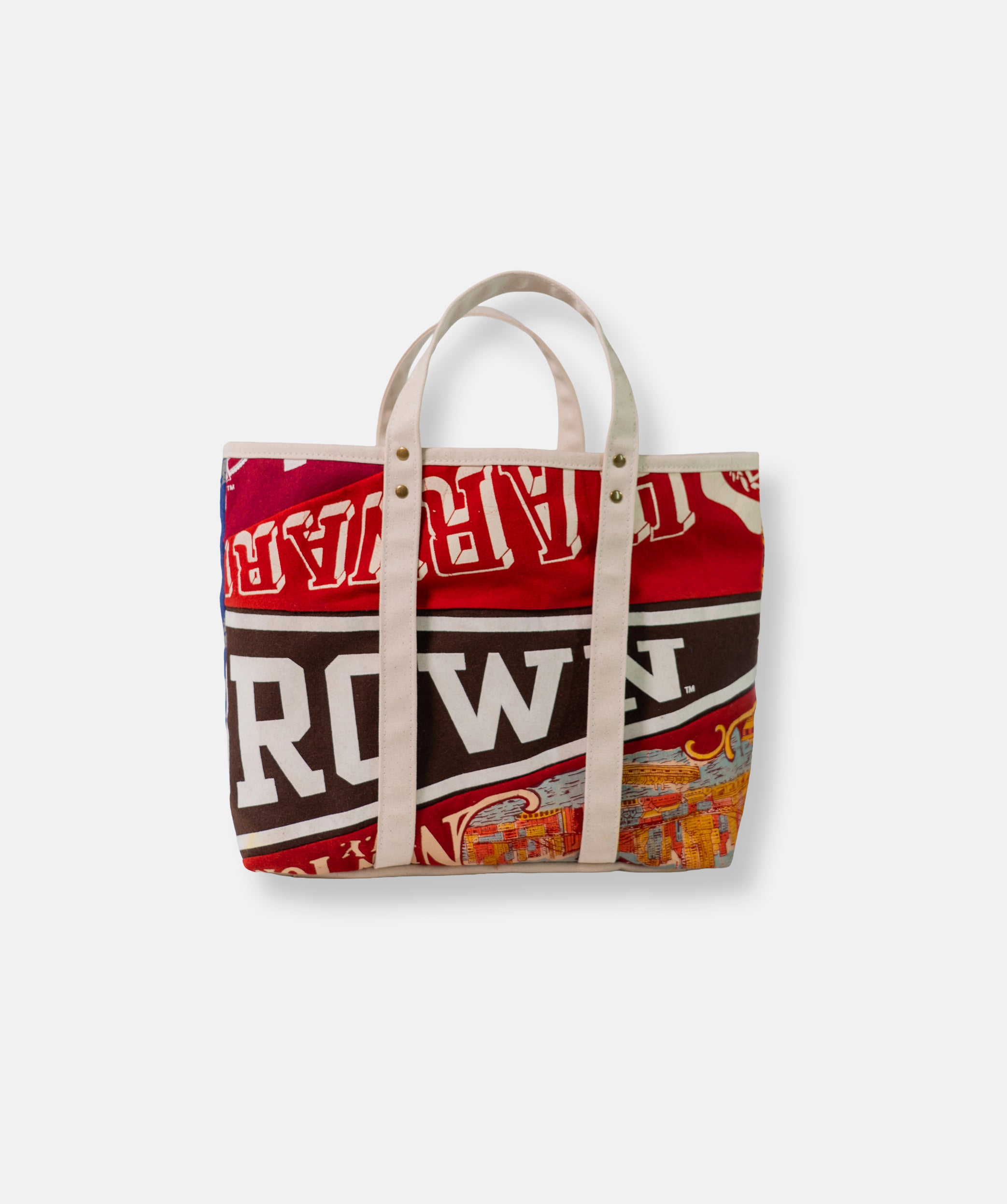 Made-in-USA Handmade Vintage Pennant Tote