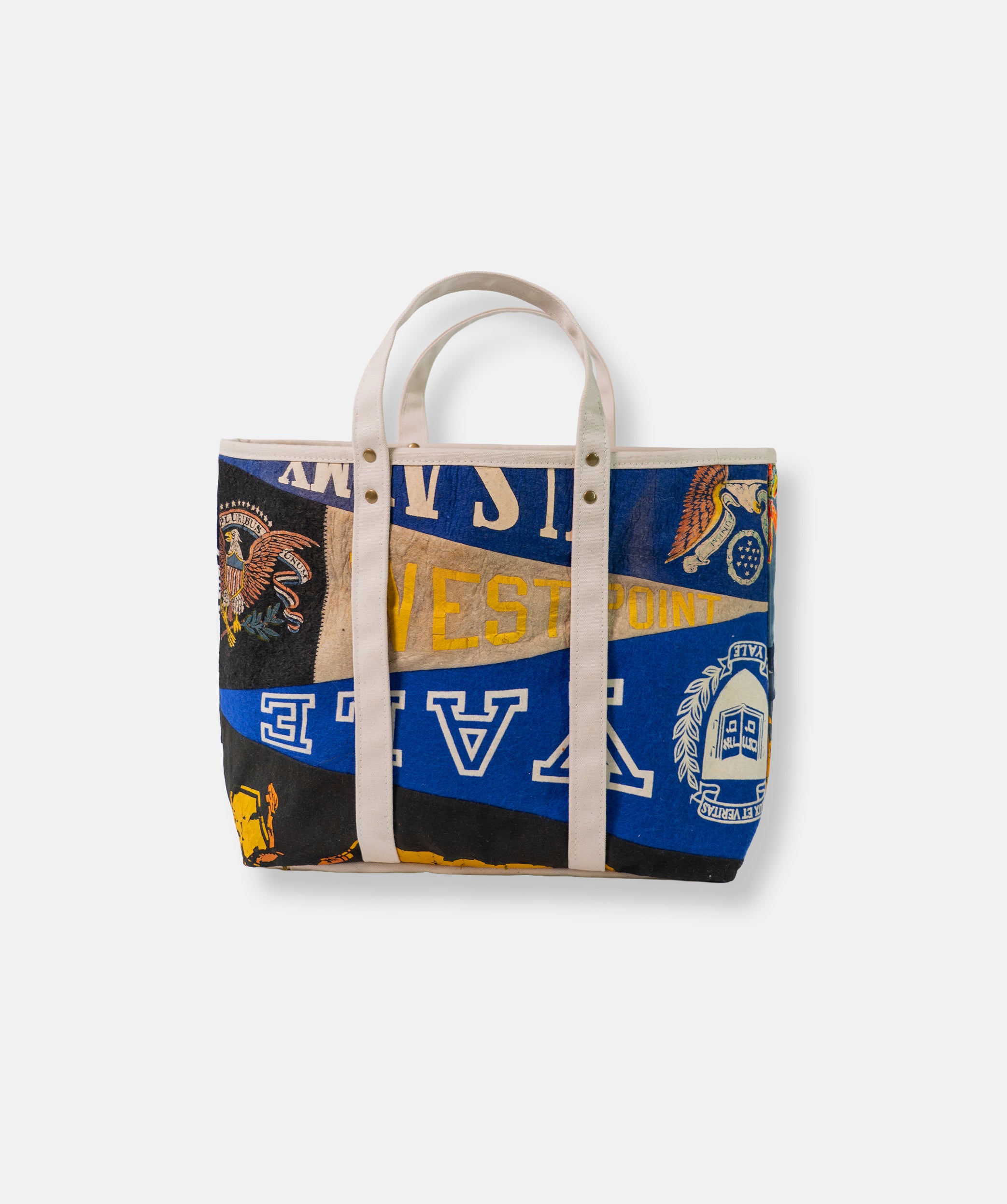 Made-in-USA Handmade Vintage Pennant Tote