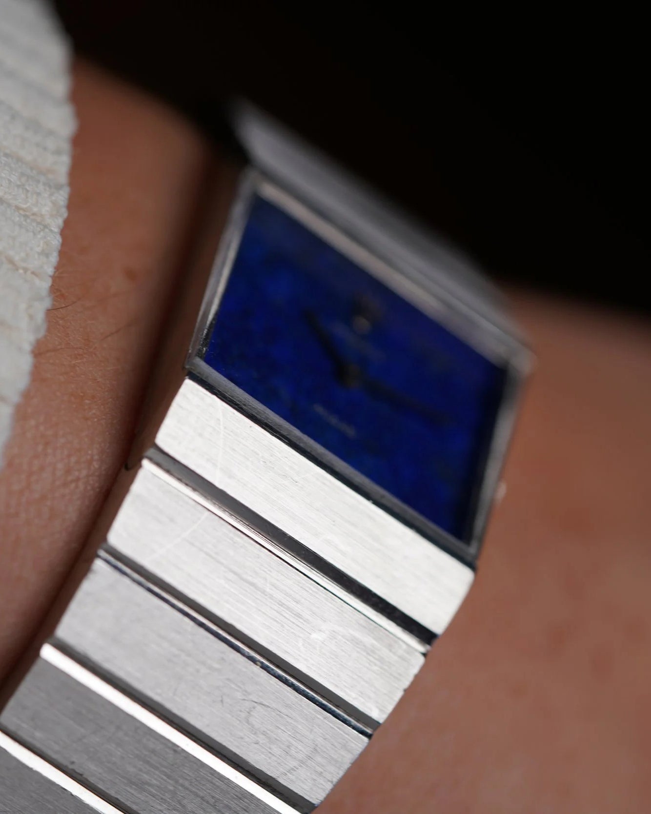 Rolex Lapis Lazuli Dial Midas Reference 4314 in 18K White Gold Unpolished