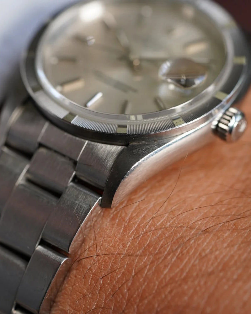 Rolex Date Silver Dial Reference 15210 Unpolished