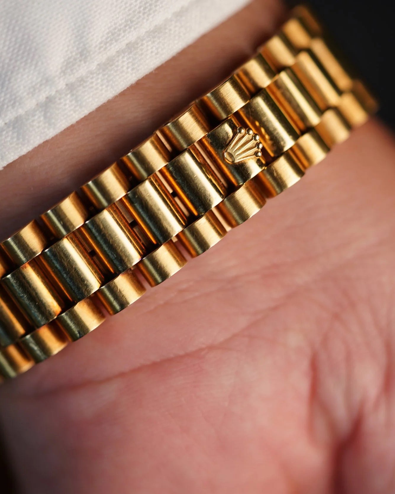 Rolex Onyx Datejust Reference 16018 in 18K Yellow Gold Unpolished